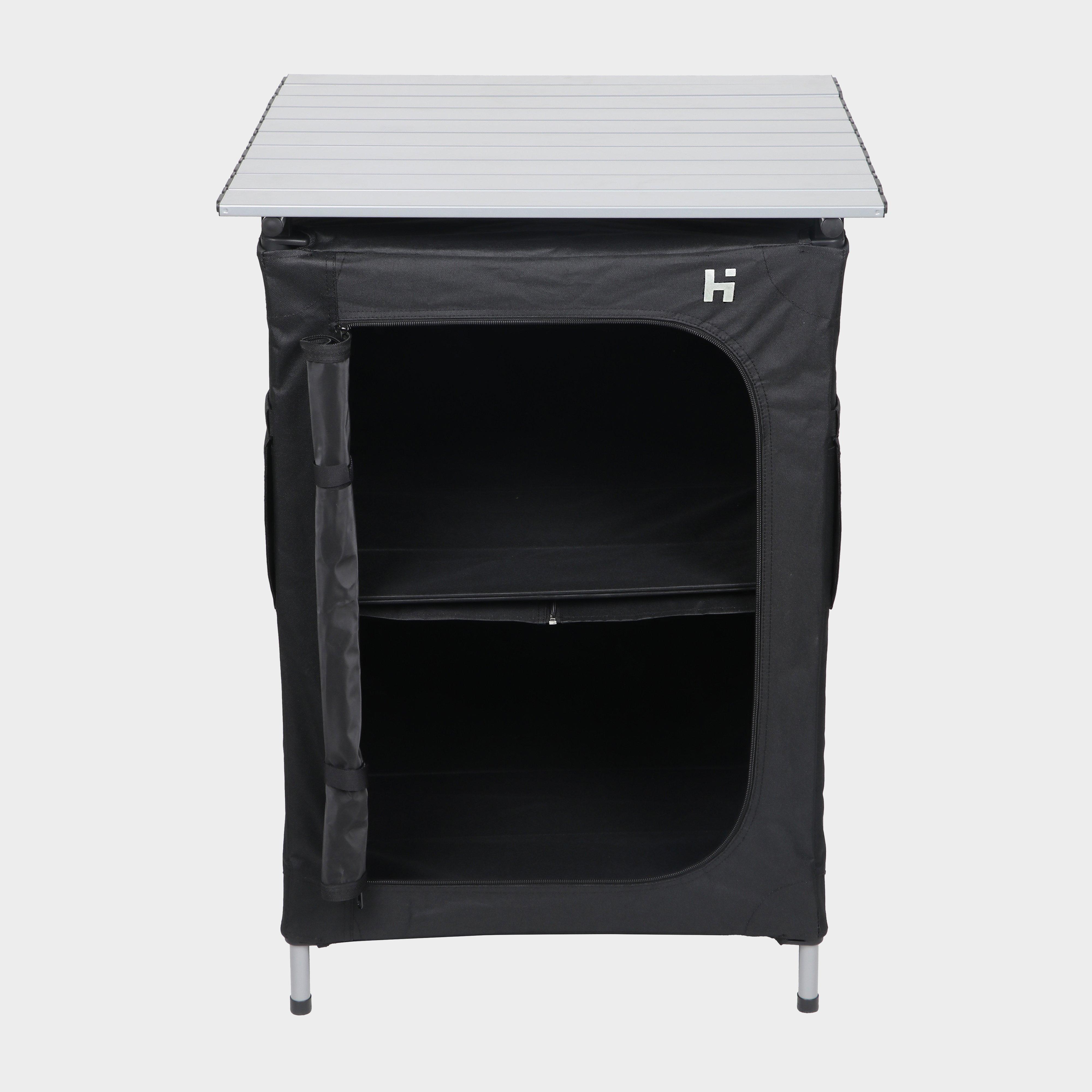 Hi-Gear Folding Quad Cupboard - Black, Black