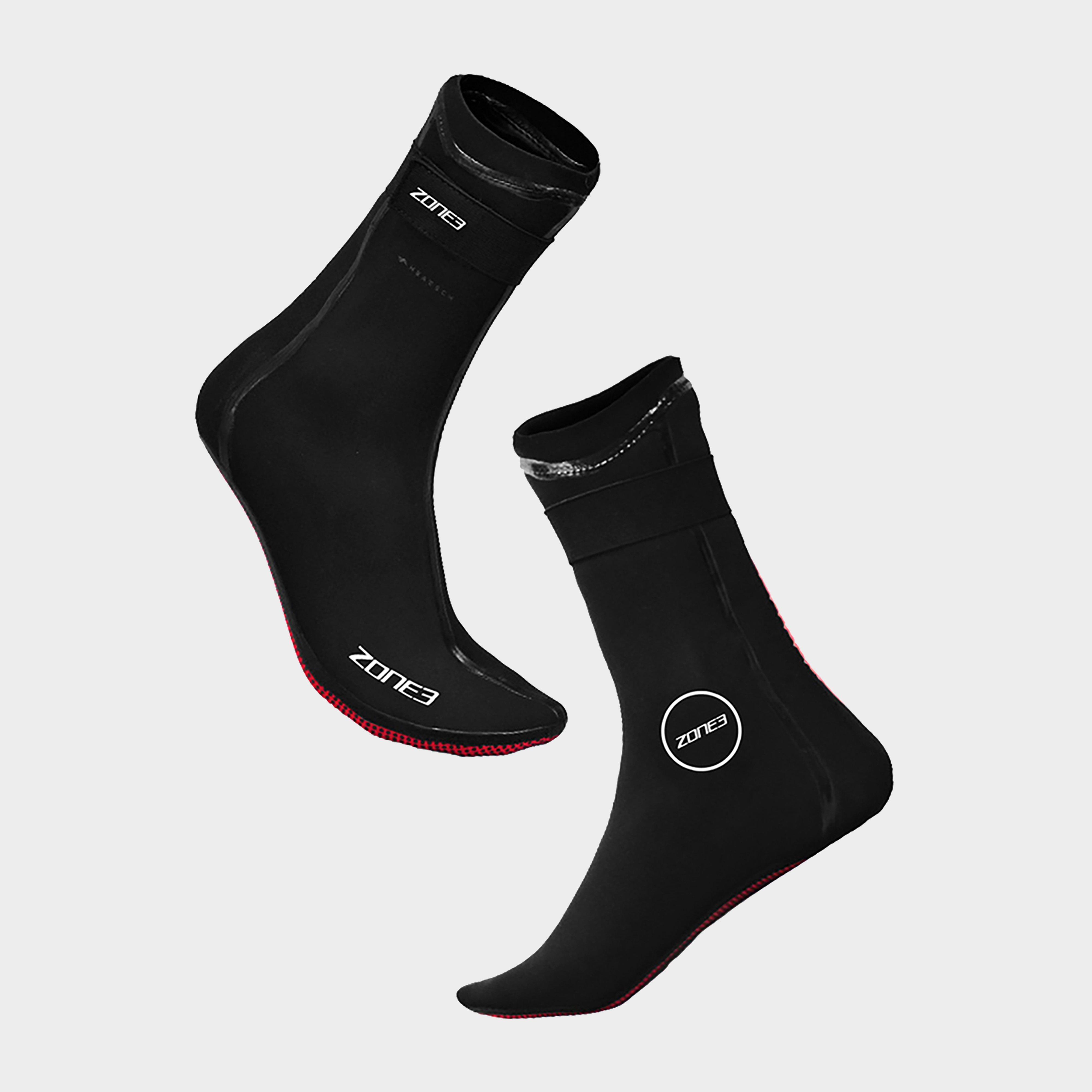 Zone 3 Neoprene Swim Socks - Red, RED