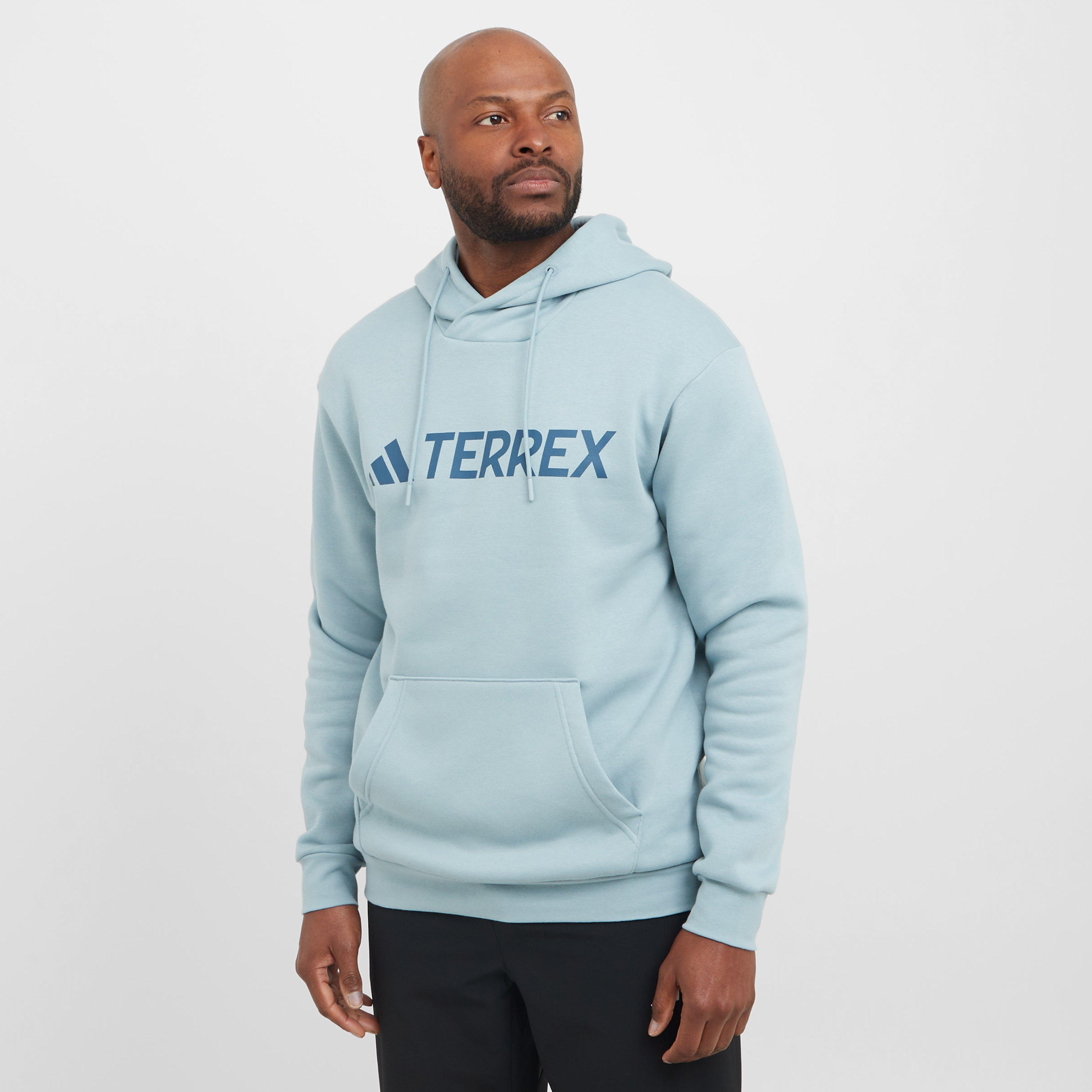 Adidas Terrex Men's Multi Large Logo Hoodie - Blu, BLU