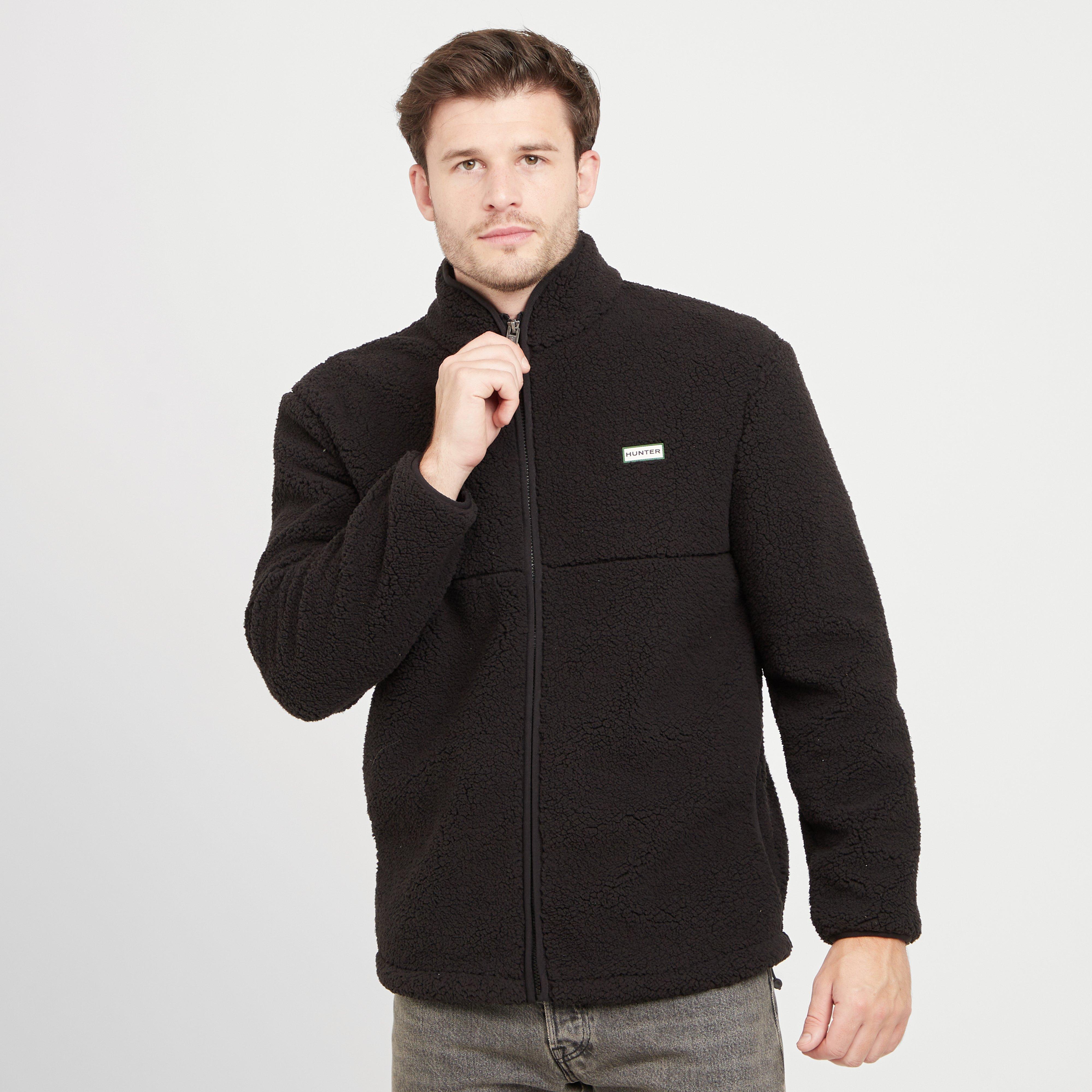Hunter Green Label Men's Elgin Borg Full Zip Fleece - Blk, BLK