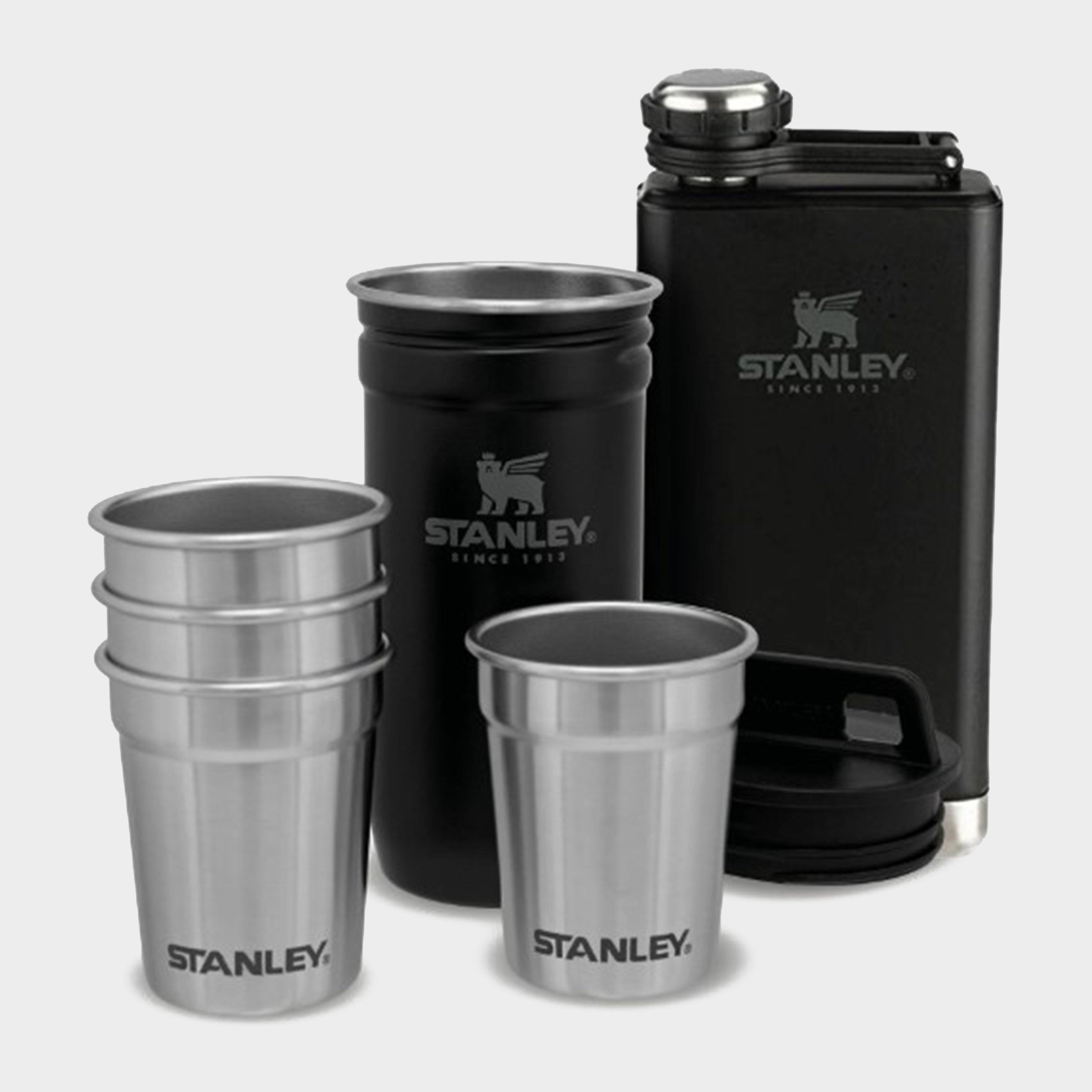 Stanley Adventure Pre-Party Shot Glass + Flask Set - Black, Black