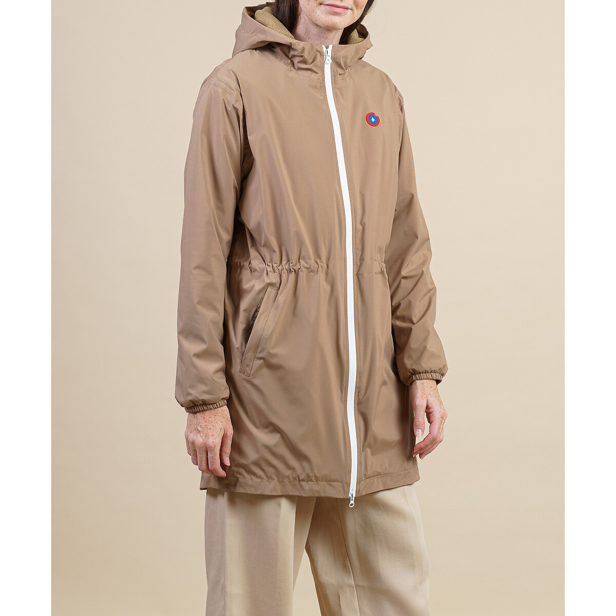 Unisex Pompidou Parka with Fleece Lining, Mid-Length