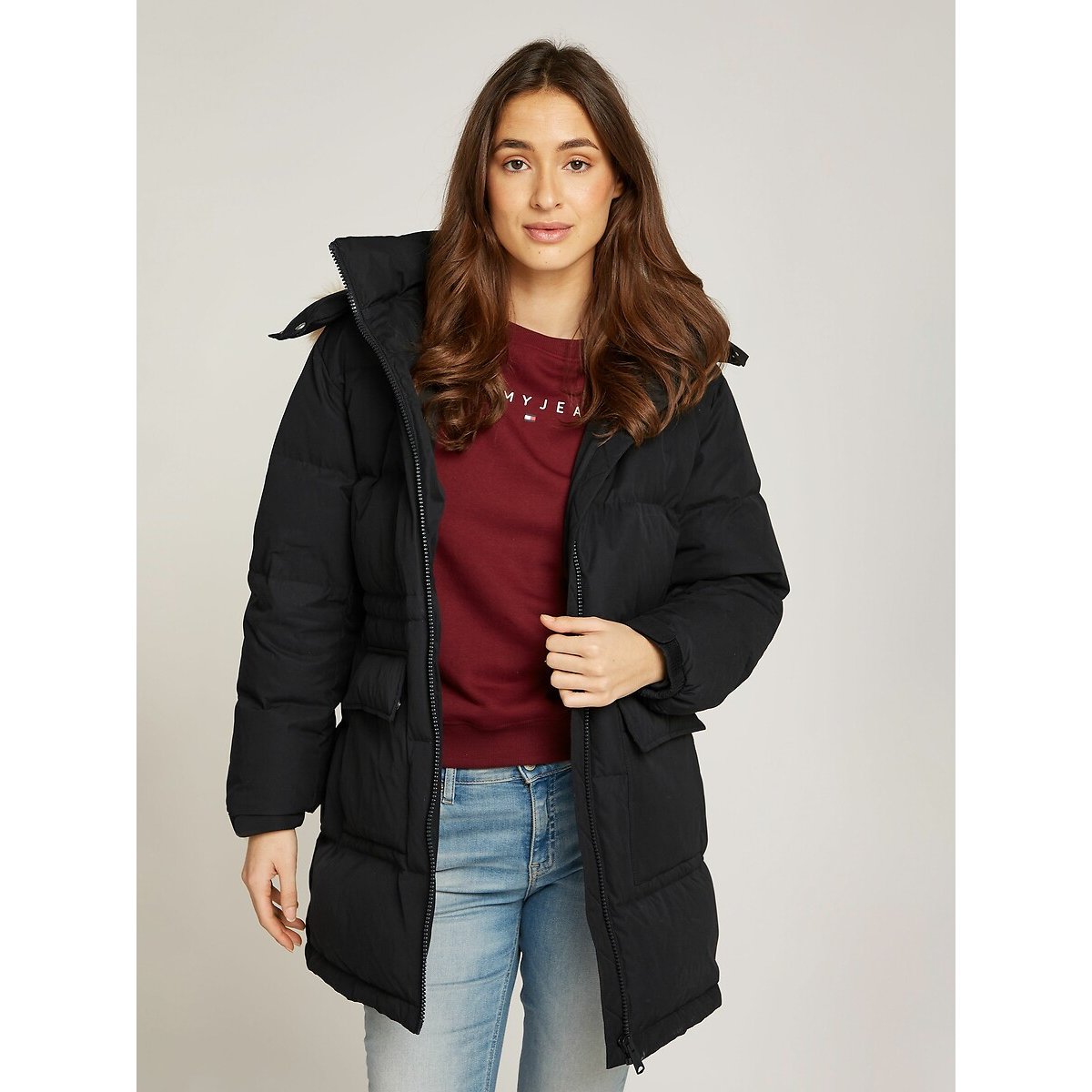 Alaska Long Padded Puffer Jacket with Hood