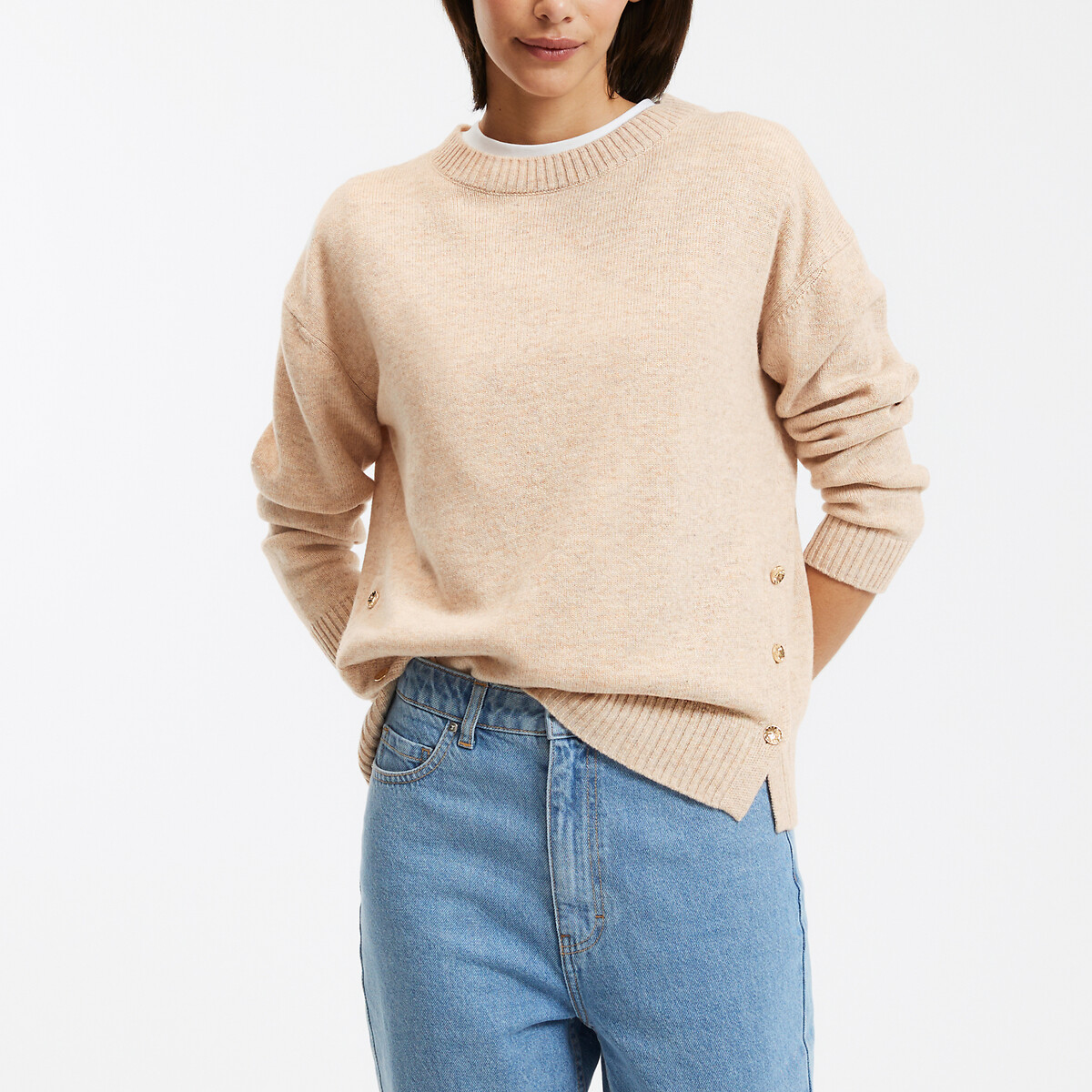 Arigato Merino Wool Jumper with Crew Neck