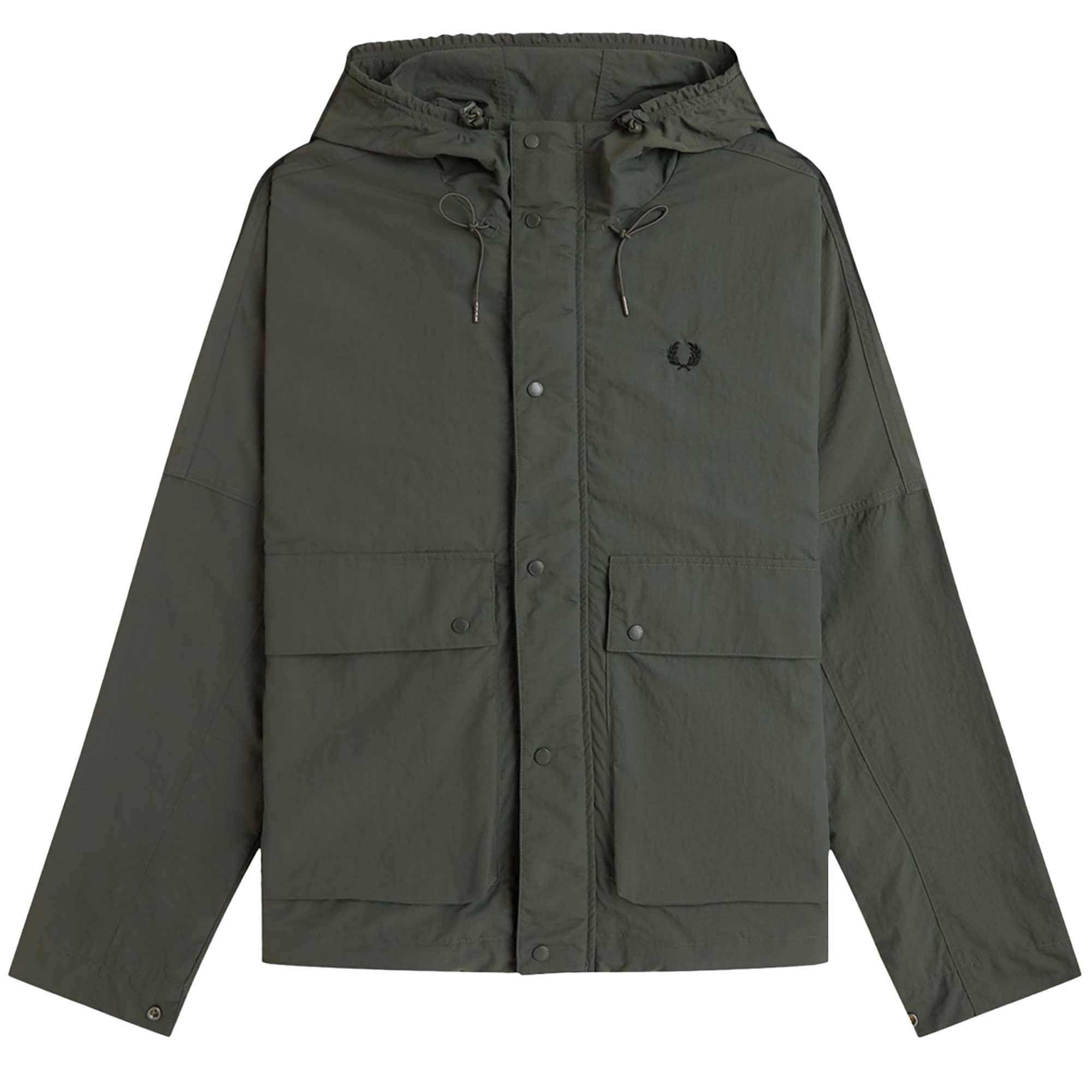 Cropped Fishing Parka - Field Green