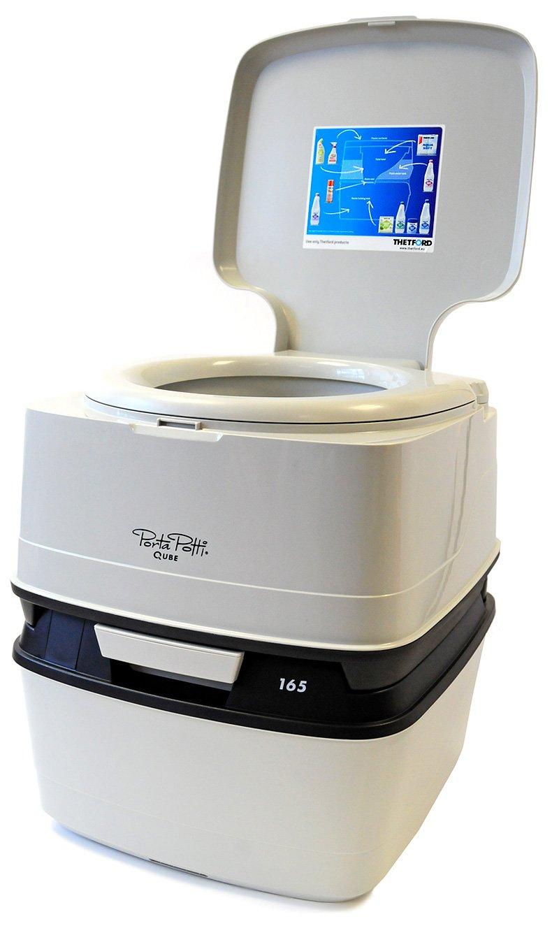 Thetford Porta Potti Qube 165 Camping Toilet, White