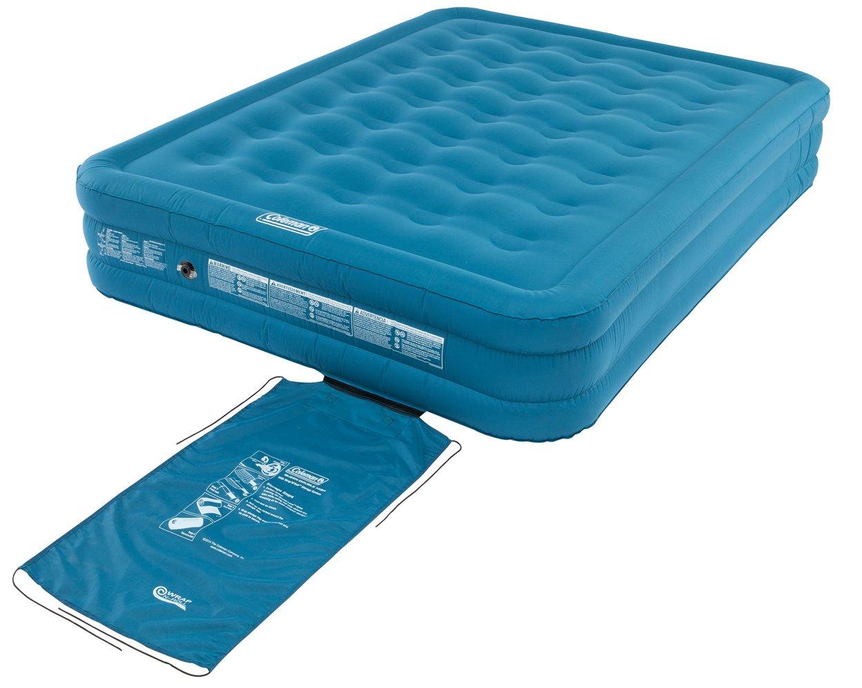 COLEMAN Extra Durable Raised Double Airbed, Blue