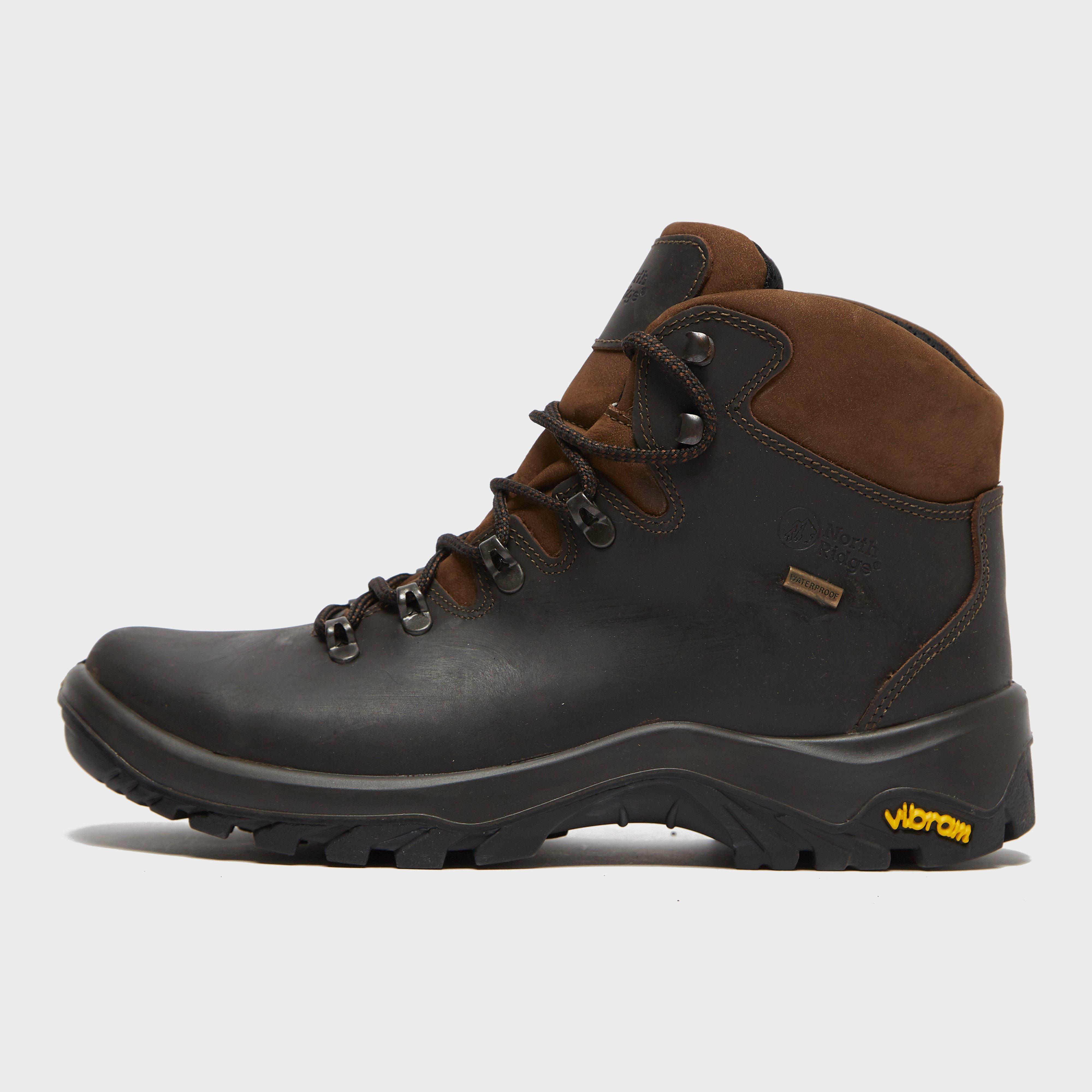 North Ridge Men's Traverse Mid WP Walking Boots, Brown