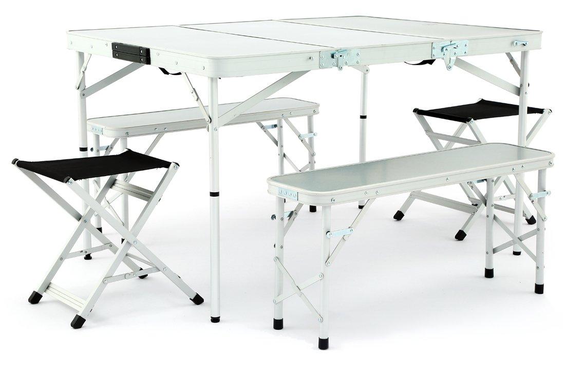 HI-GEAR ELITE PICNIC TABLE, Silver