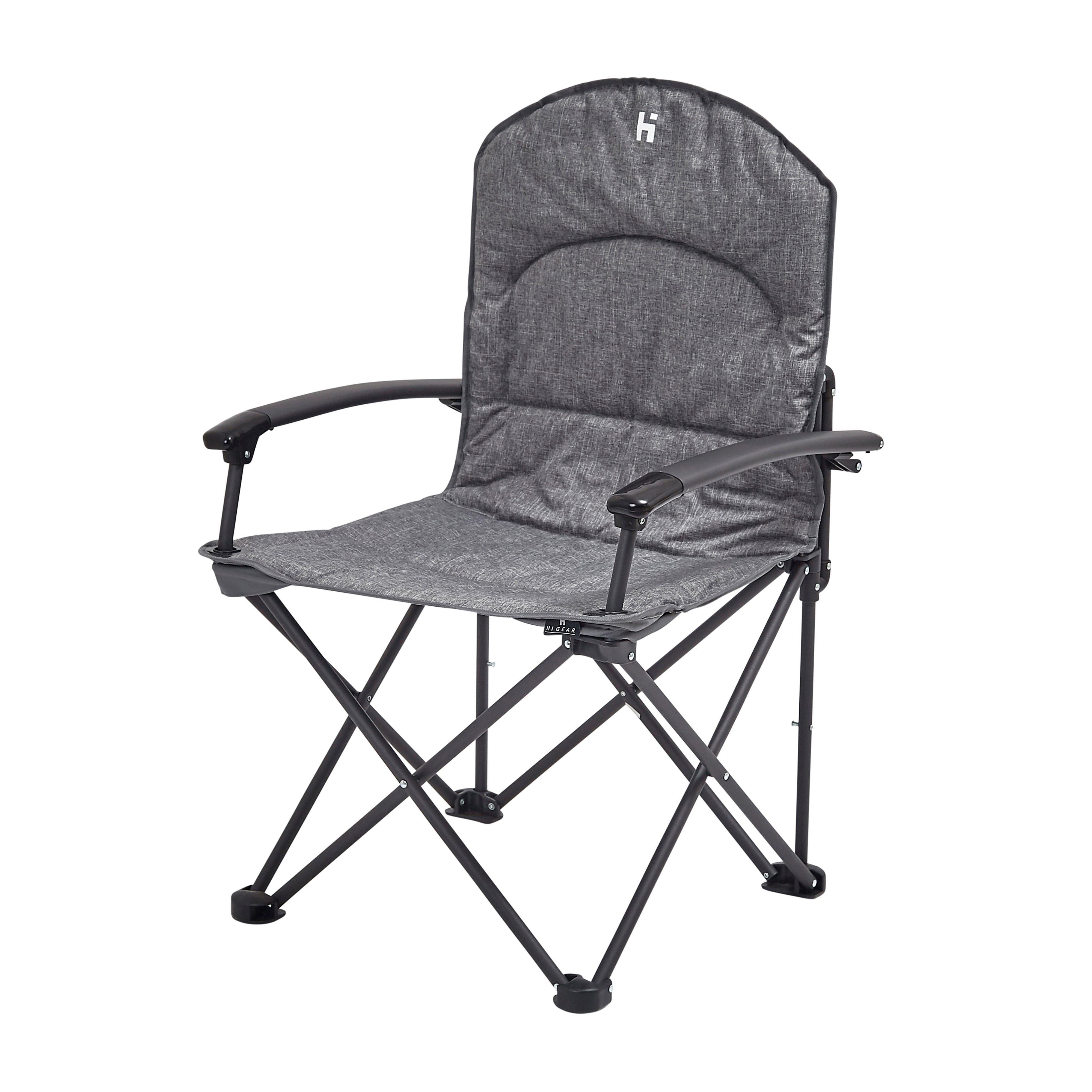 HI-GEAR Tirano Folding Chair, Grey
