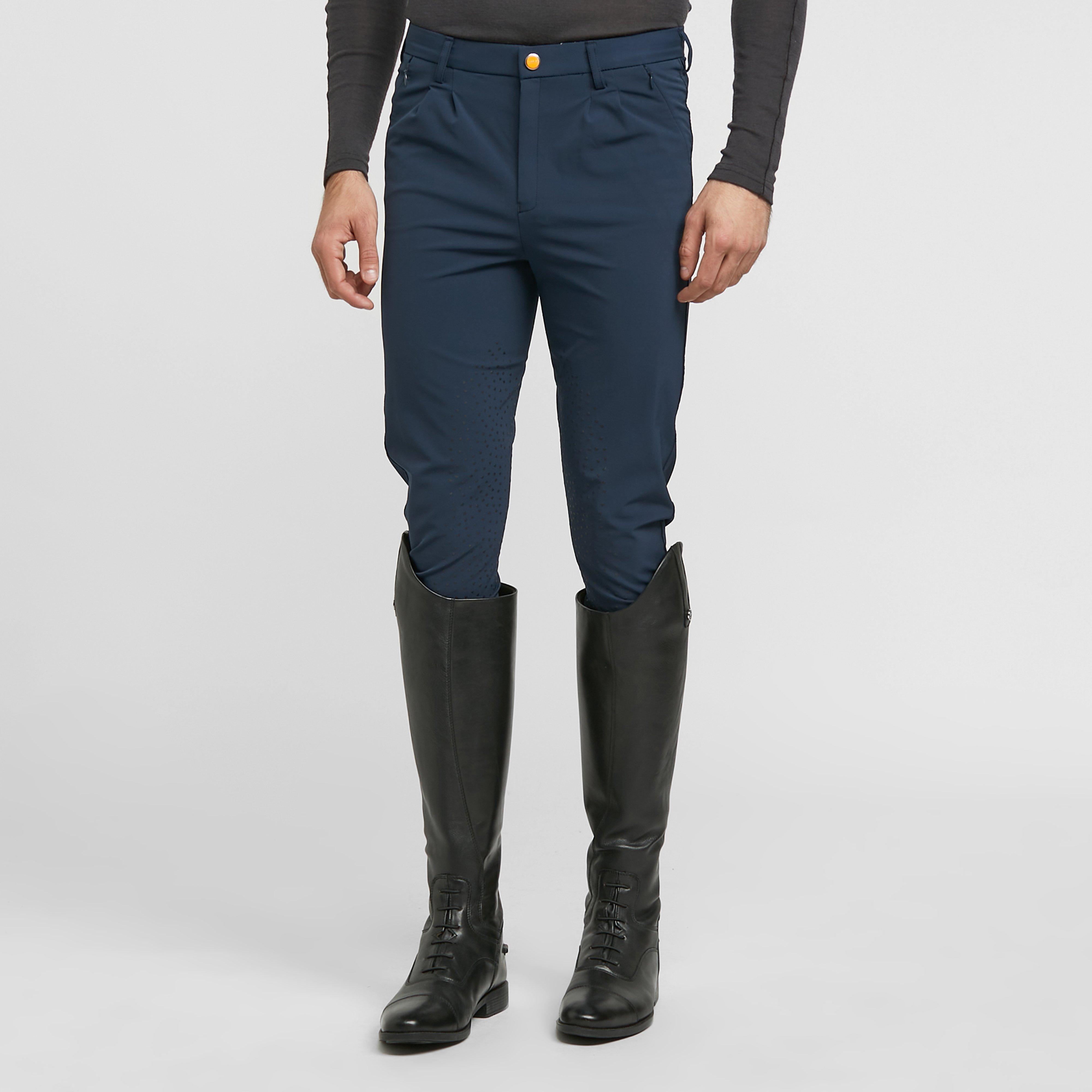 Aubrion Men's Walton Knee Patch Breeches Navy, Navy
