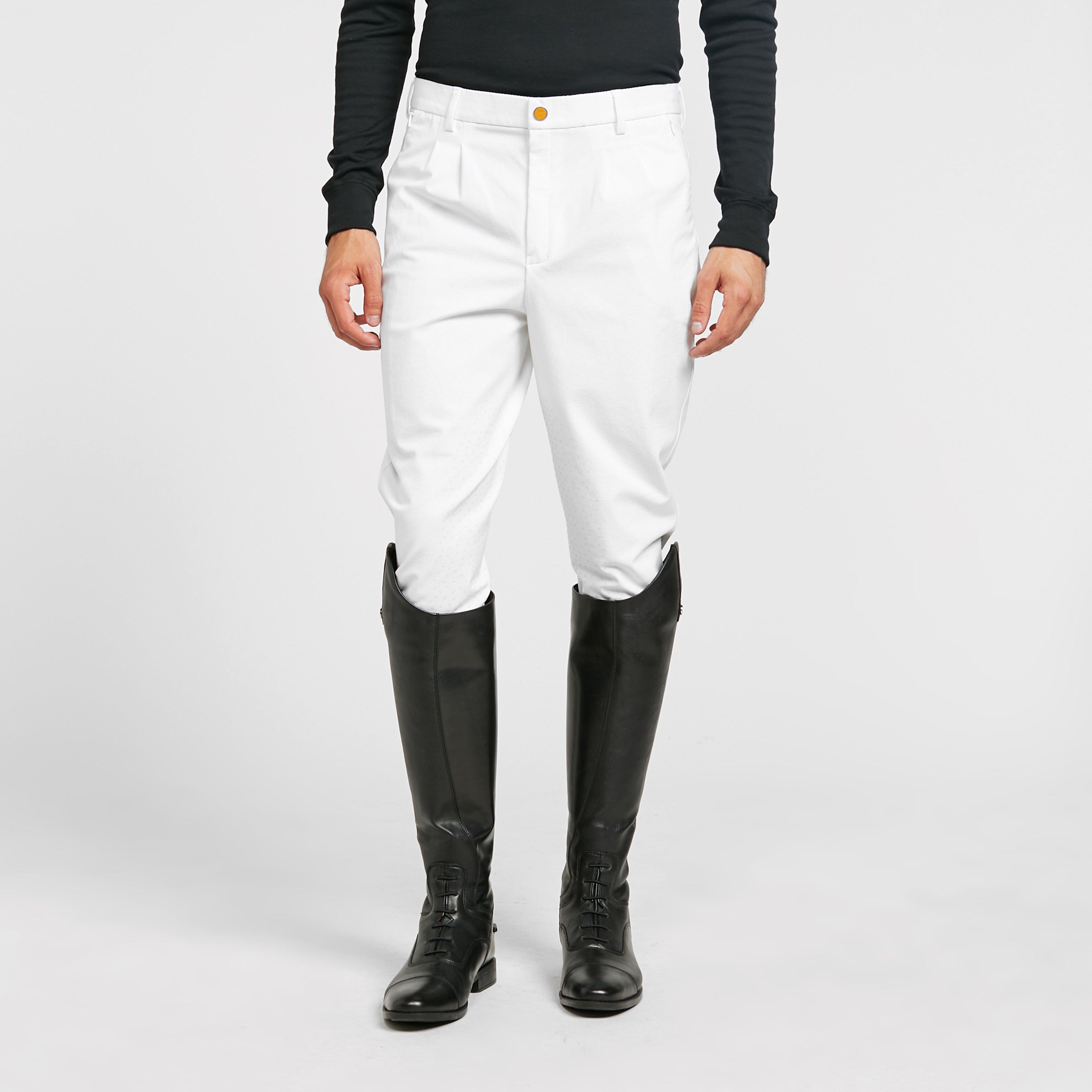 Aubrion Men's Walton Knee Patch Breeches White, White