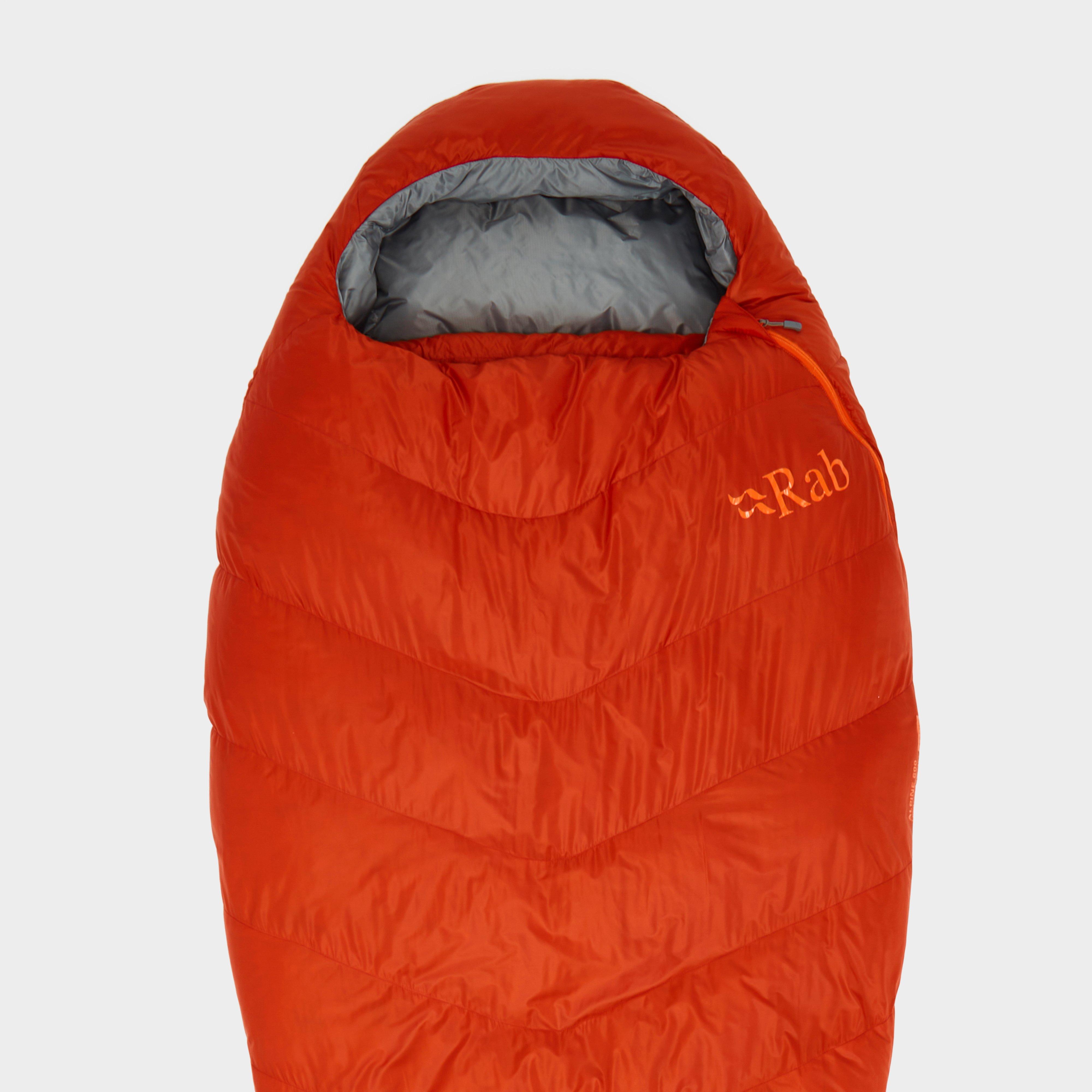 Rab Alpine 600 Down Sleeping Bag, Red