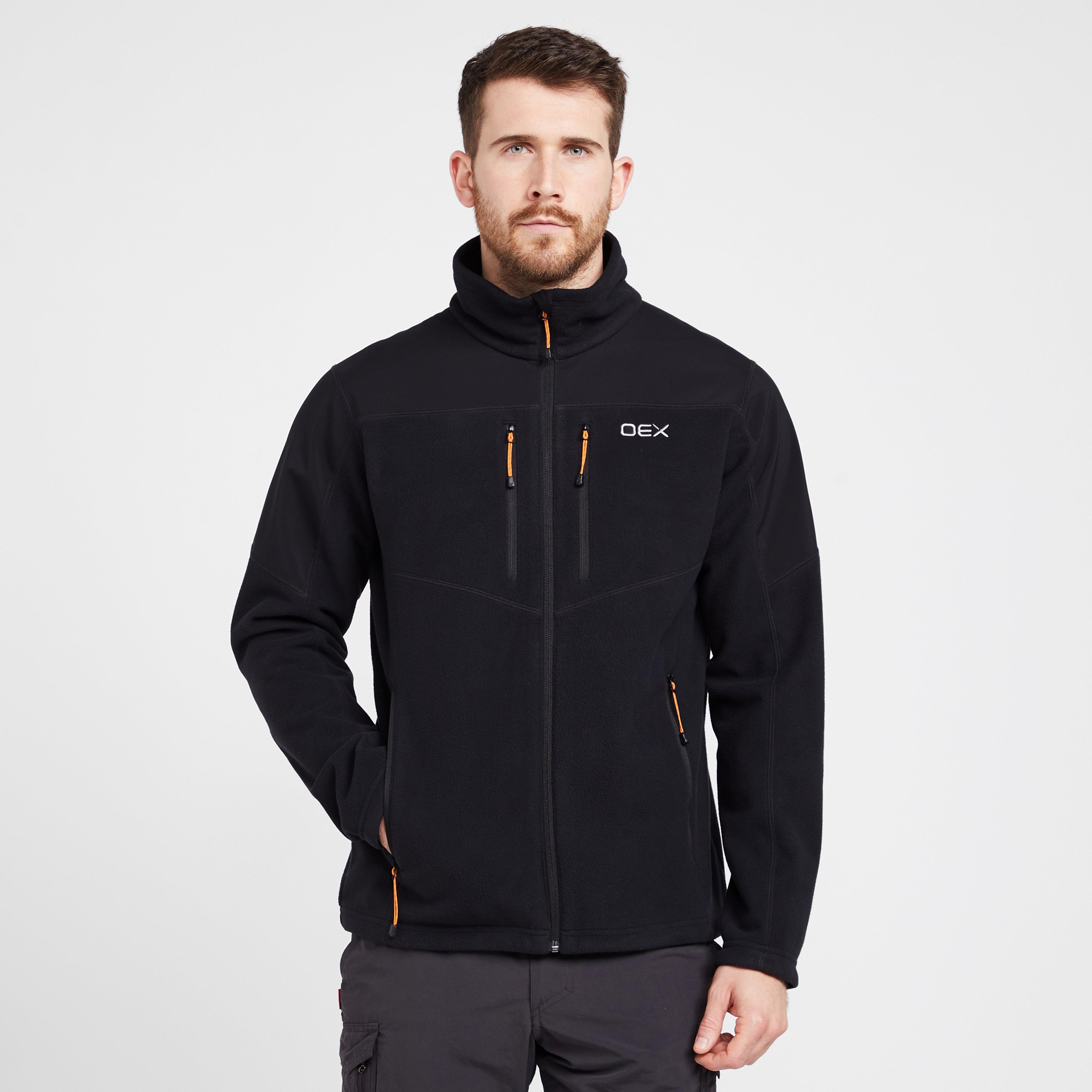 OEX Men's Torbeg Windproof Fleece, Black