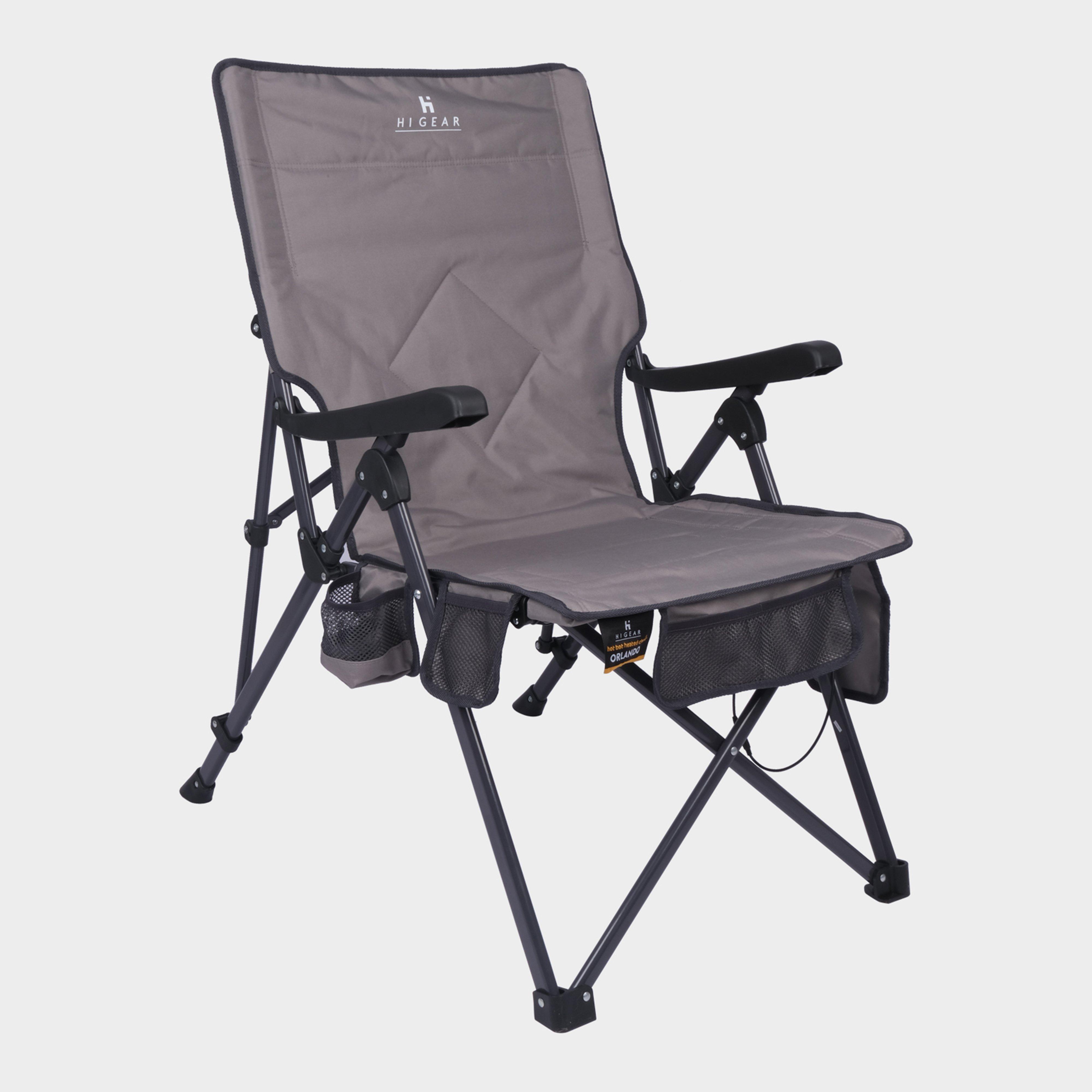 HI-GEAR Orlando Heated Recliner Chair, Grey