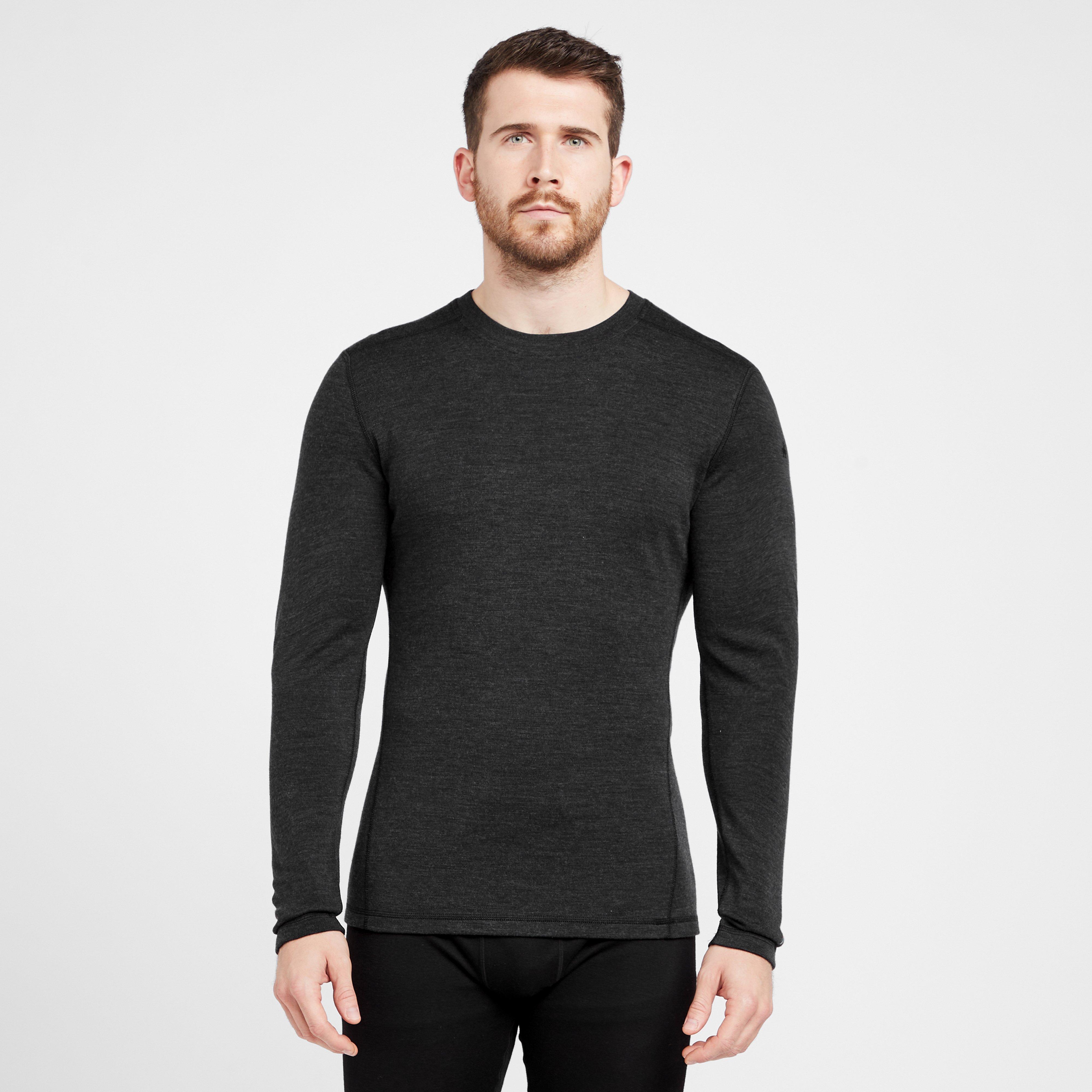 Smartwool Men's Classic All-Season Merino Base Layer Top, Black