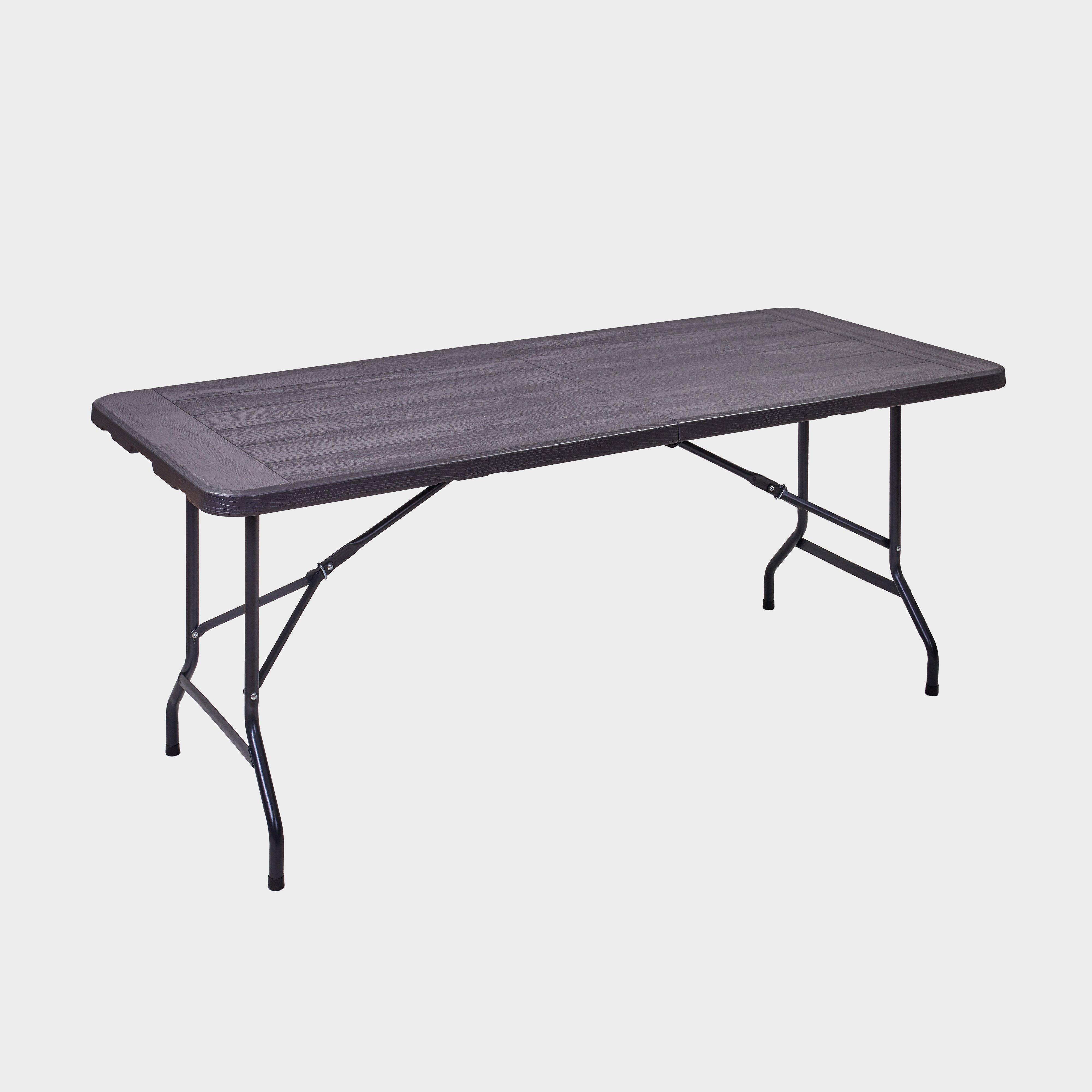 HI-GEAR Richmond 6ft Folding Table, Brown