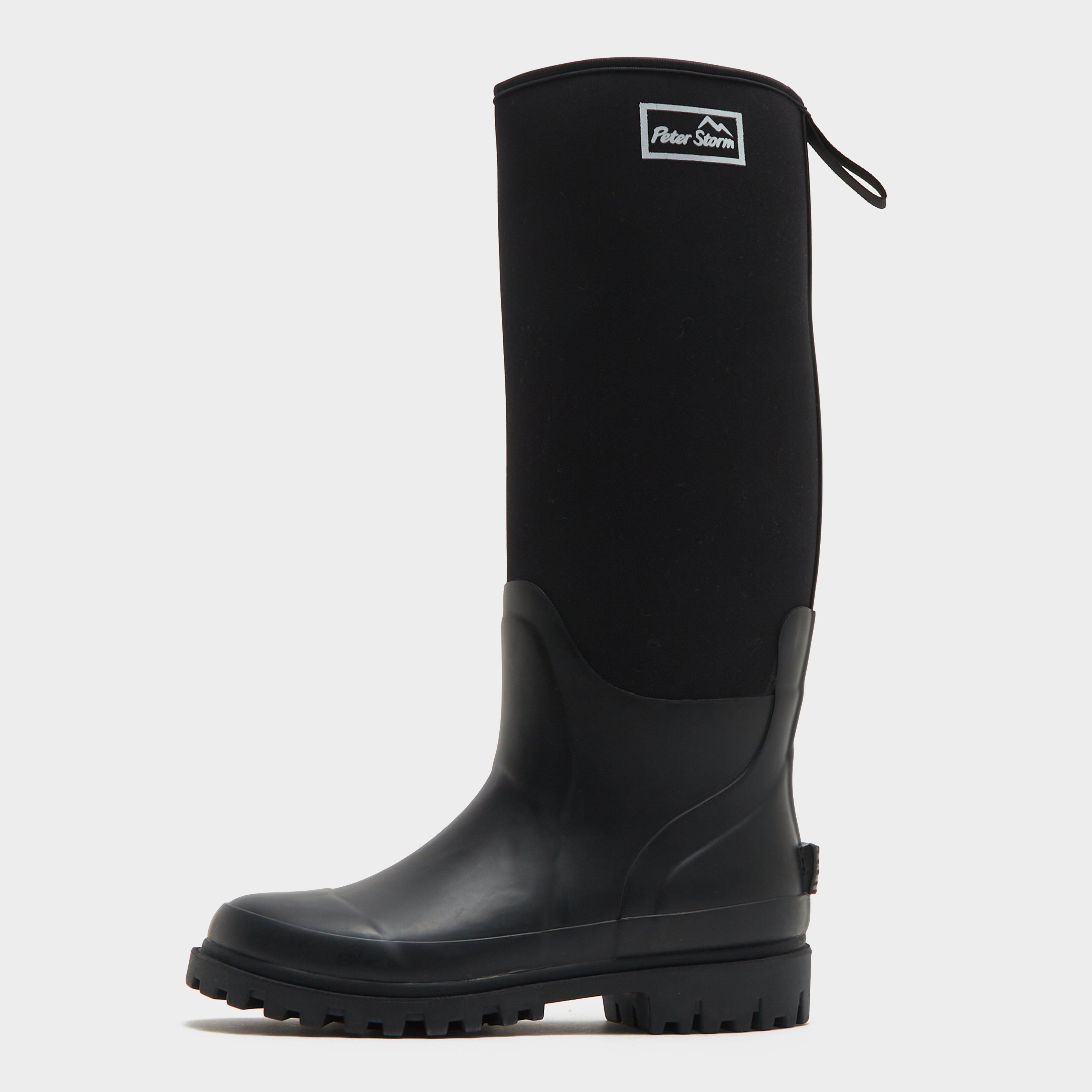 Peter Storm Unisex Neoprene Wellies, Black