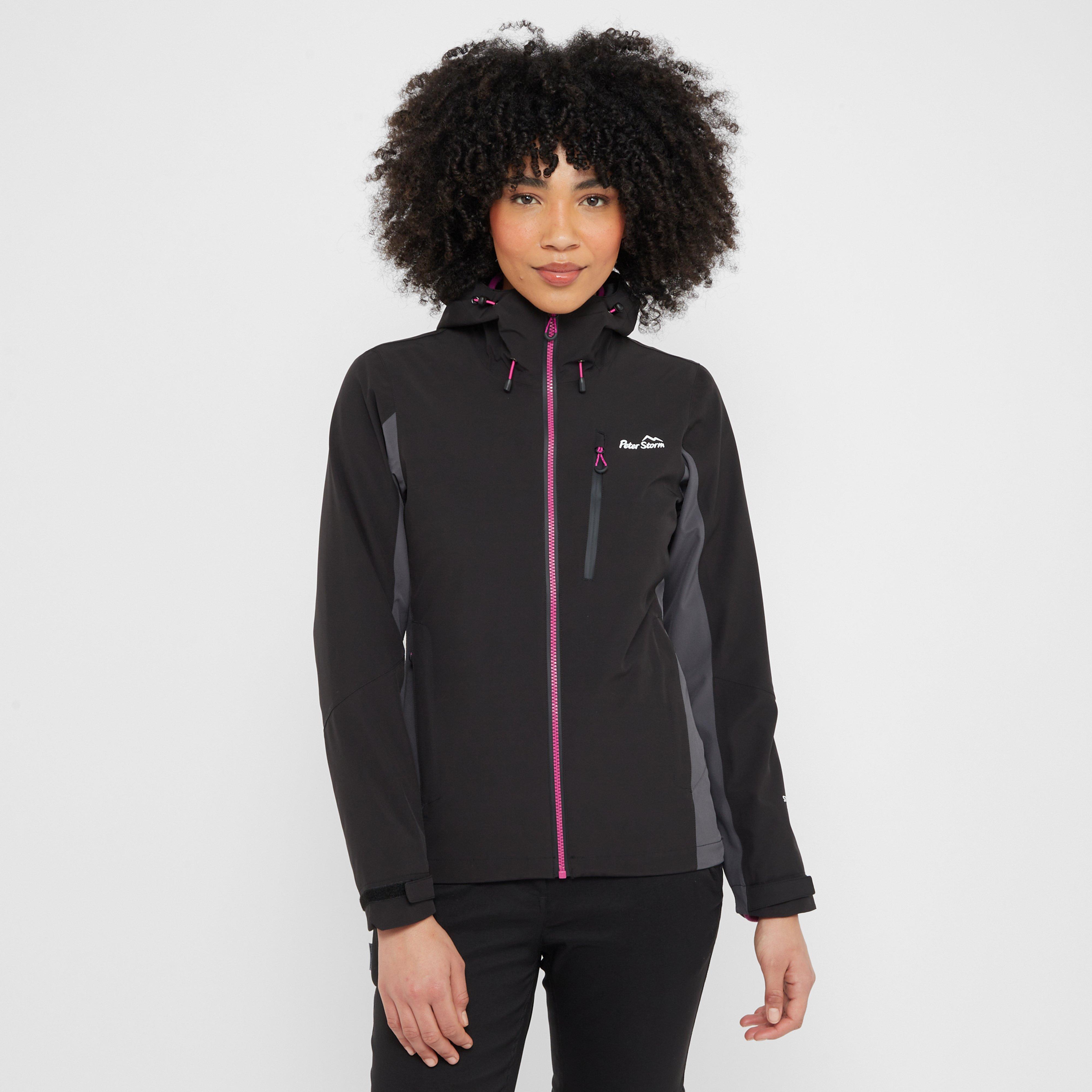 Peter Storm Women's Malham Stretch Waterproof Jacket, Black