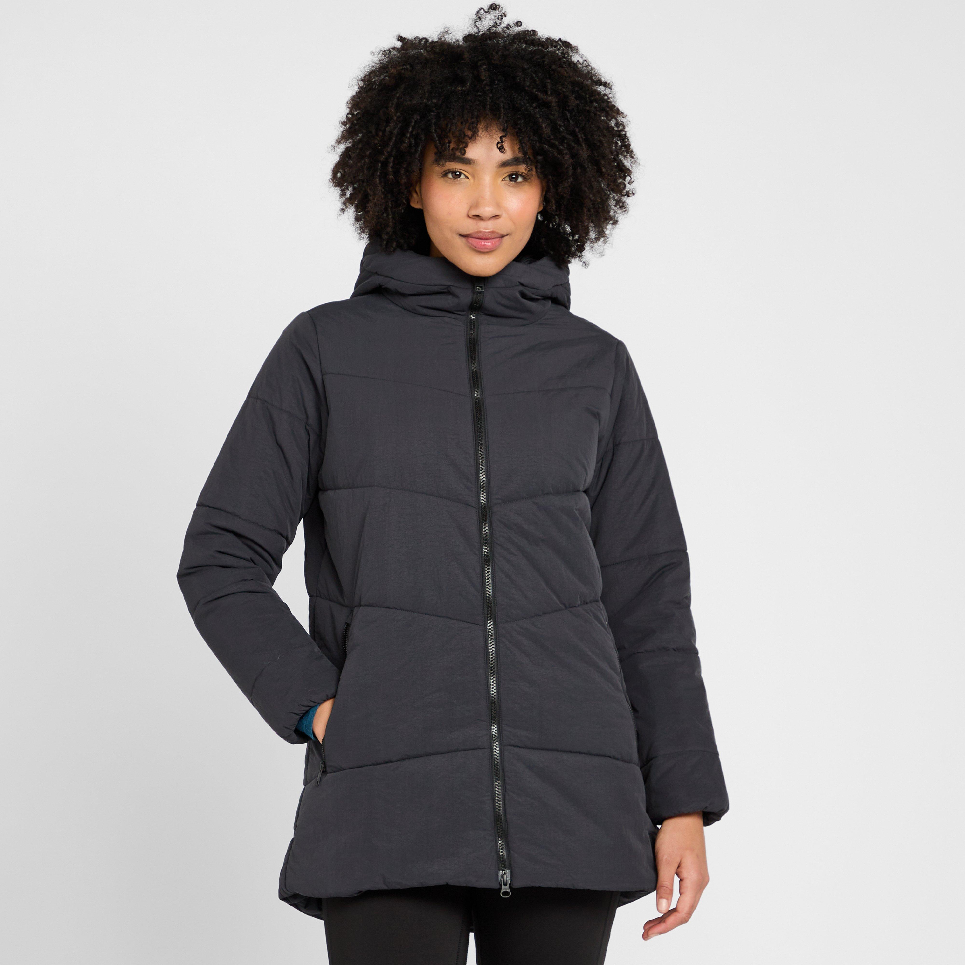 Jack Wolfskin Women's Karolinger Long Jacket, Black