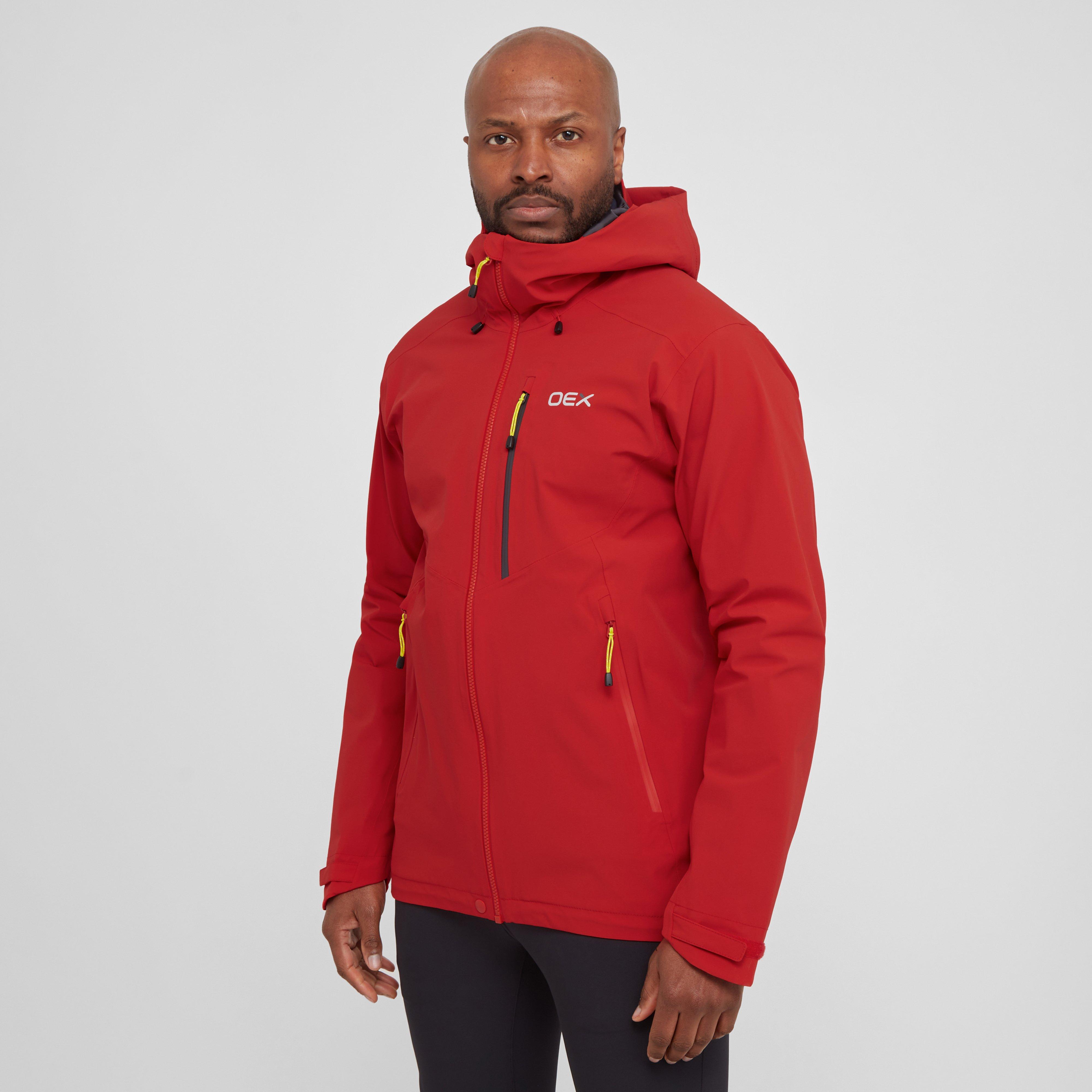 OEX Men's Aonach II Waterproof Jacket, Red