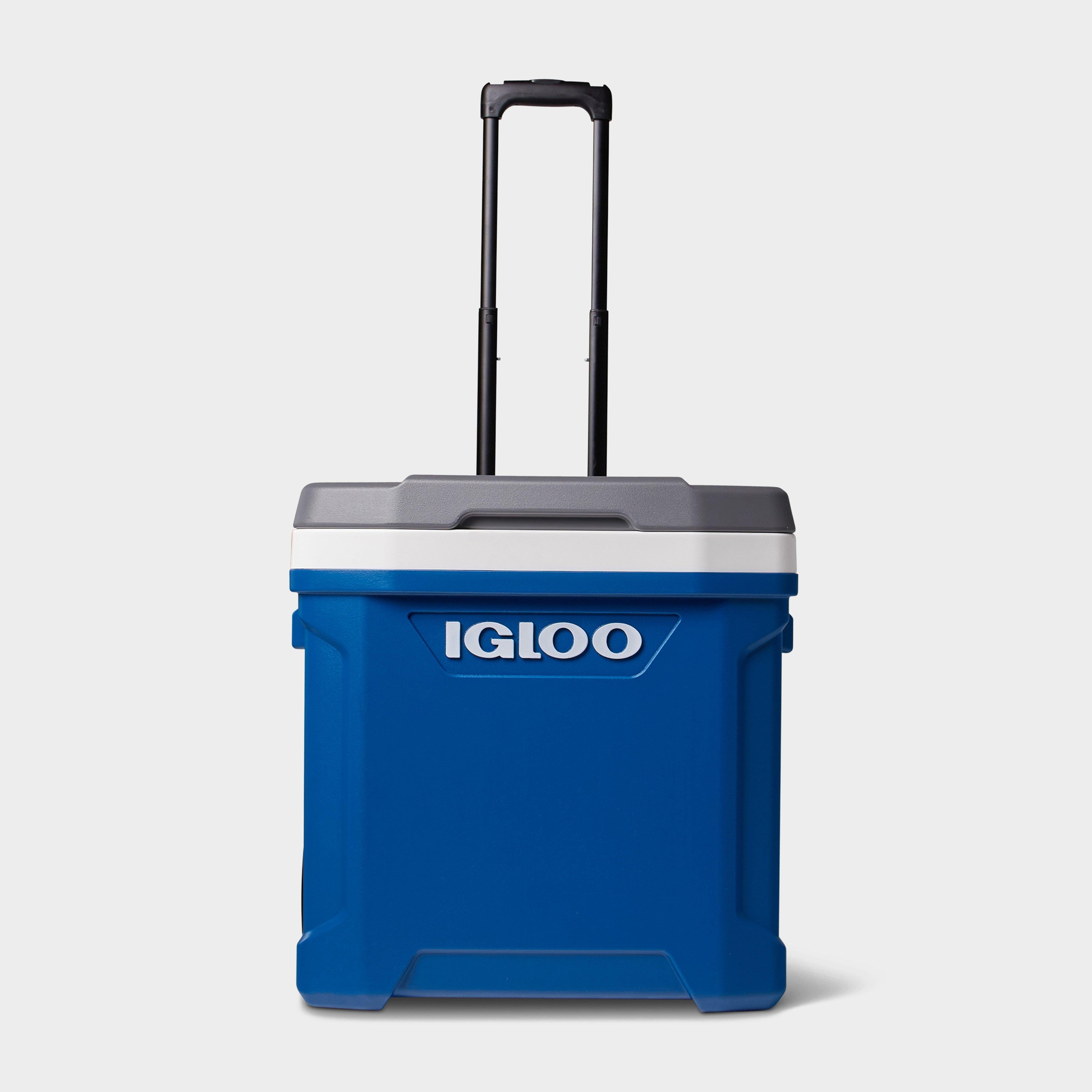 Intelligence Magazine Latitude 60qt Roller Wheeled Cool Box (56L), Blue