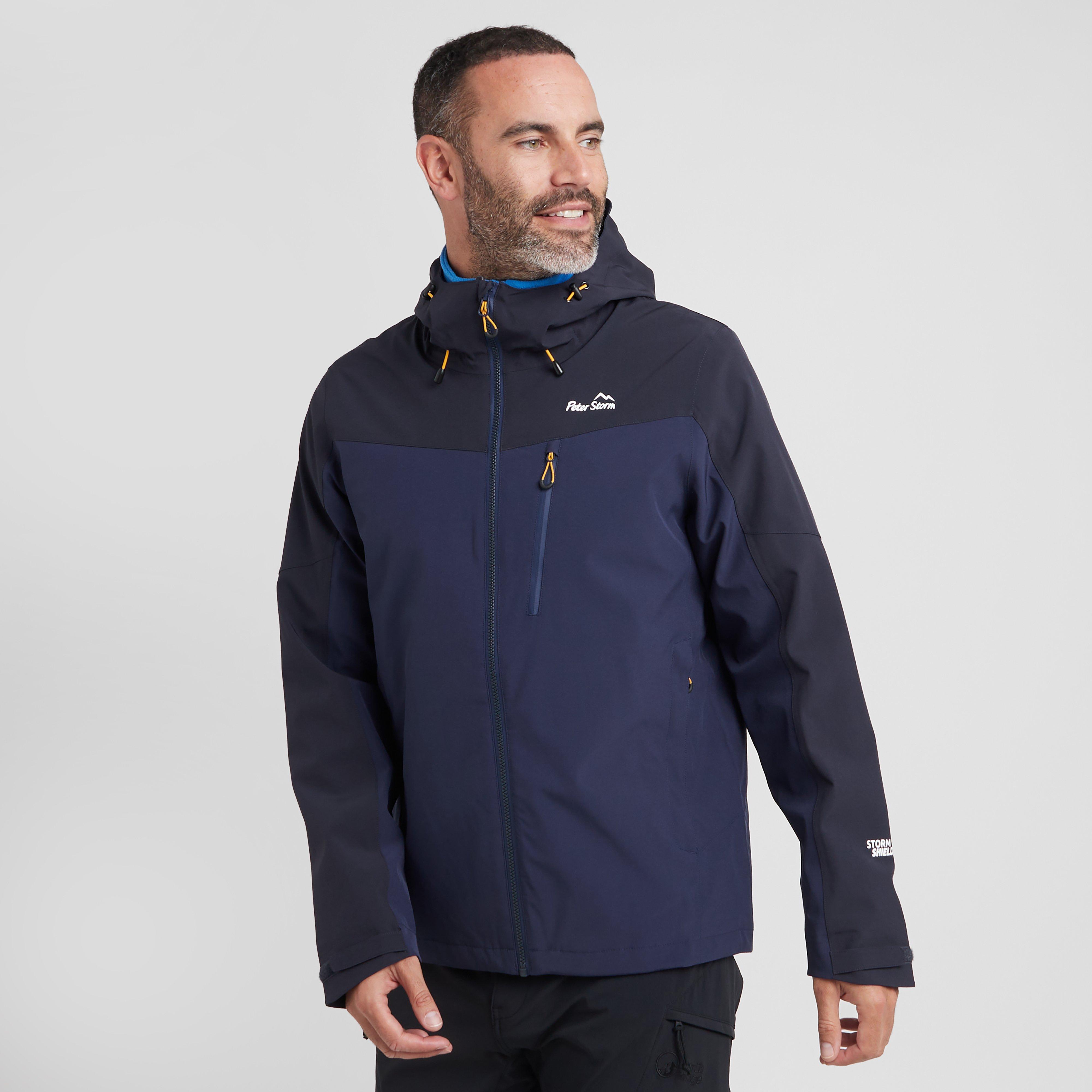 Peter Storm Men's Malham Stretch Waterproof Jacket, Navy