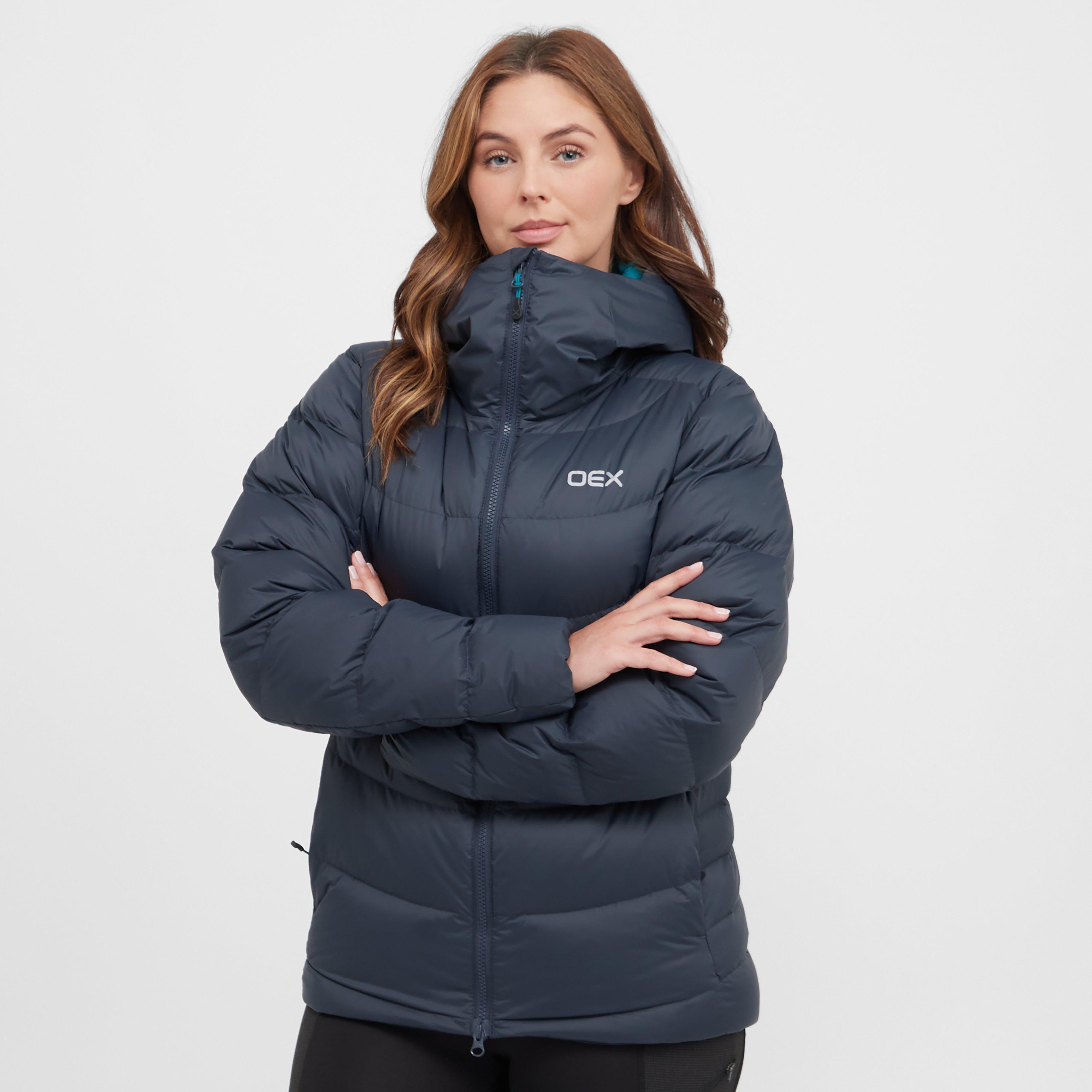 OEX Women's Resilience Down Jacket, Grey