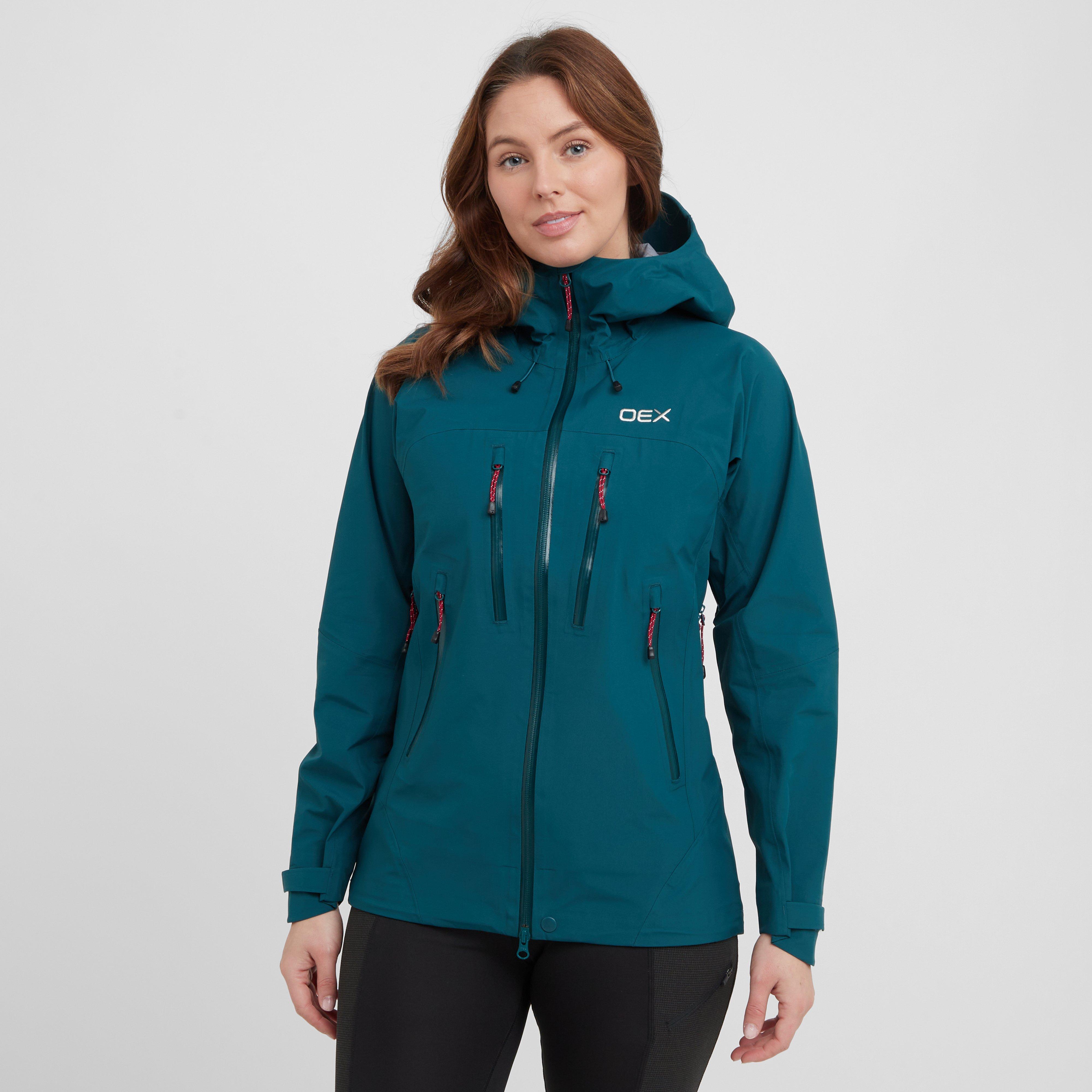OEX Women's Tirran Waterproof Jacket, Blue