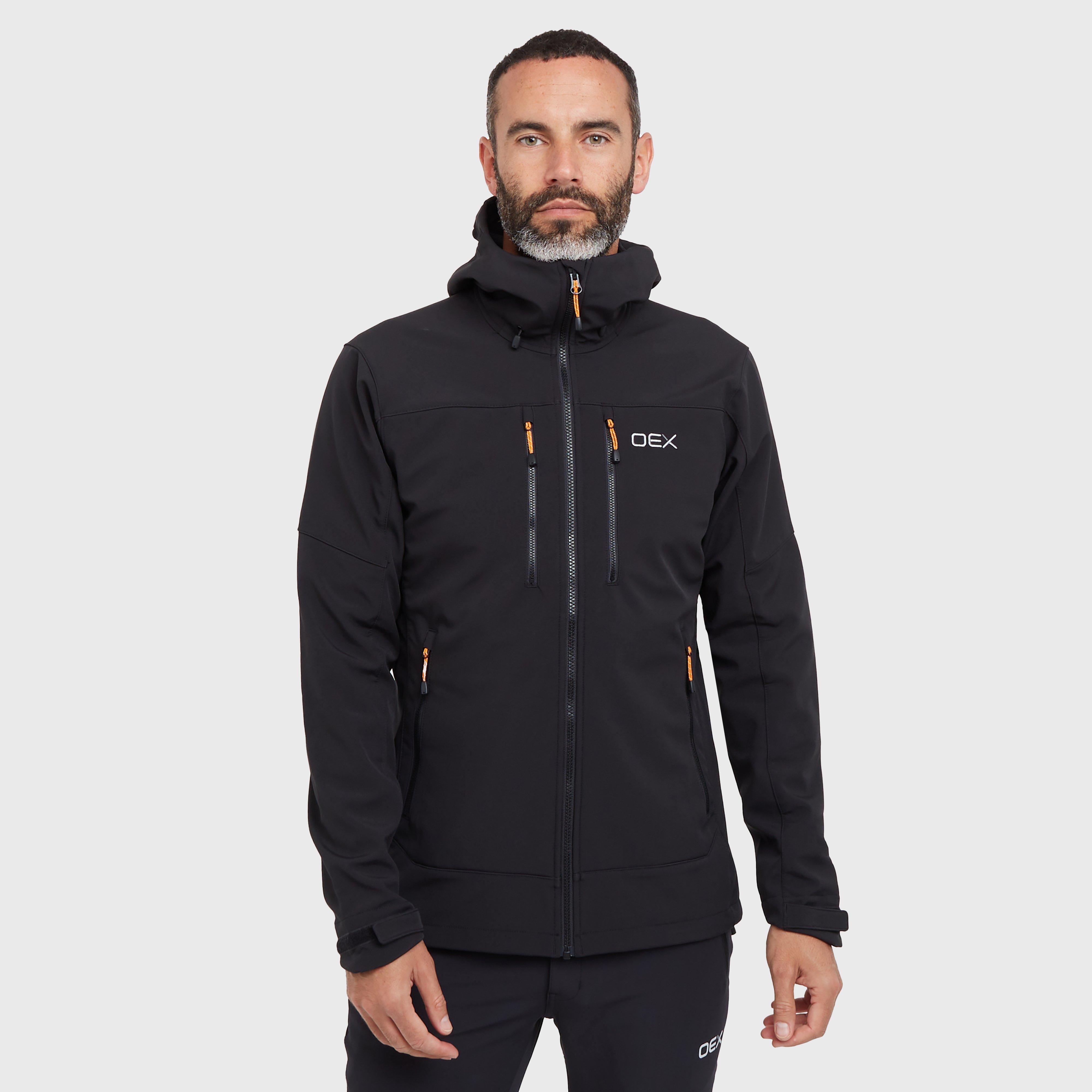 OEX Men's Kirkton Softshell Jacket, Black