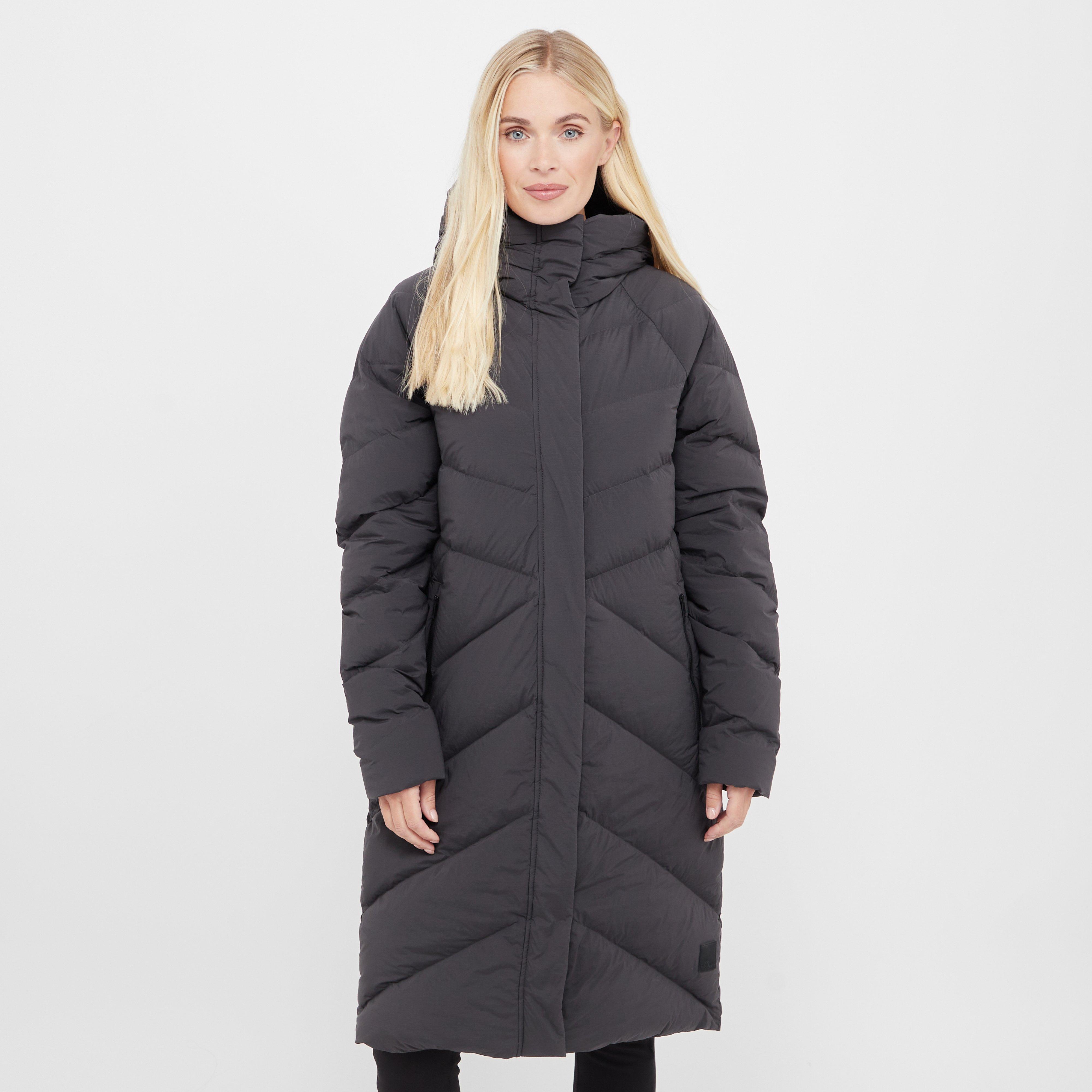 Jack Wolfskin Women's Marienplatz Long Down Coat, Black