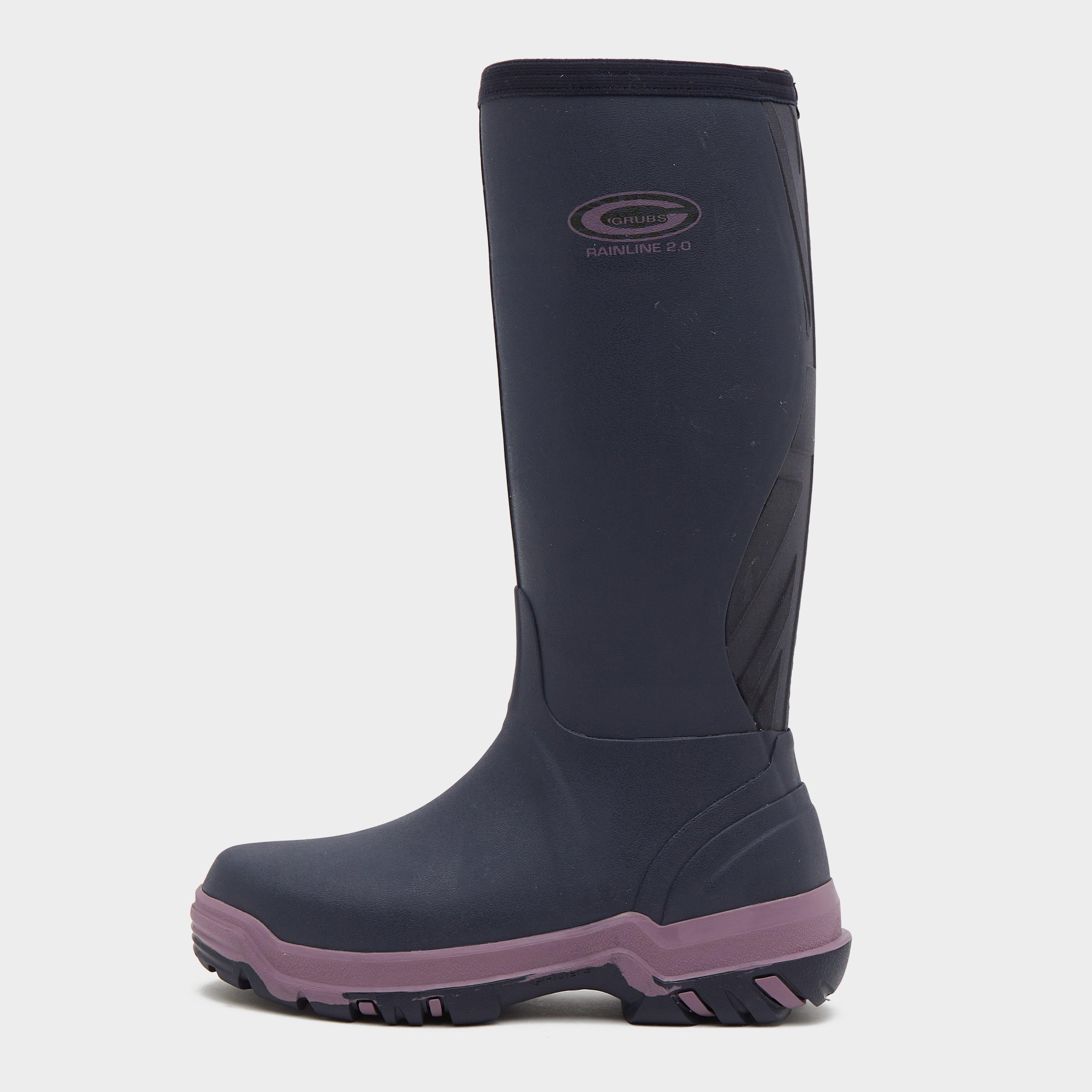 Grubs Women's 2.0 Rainline Wellington Boots, Purple