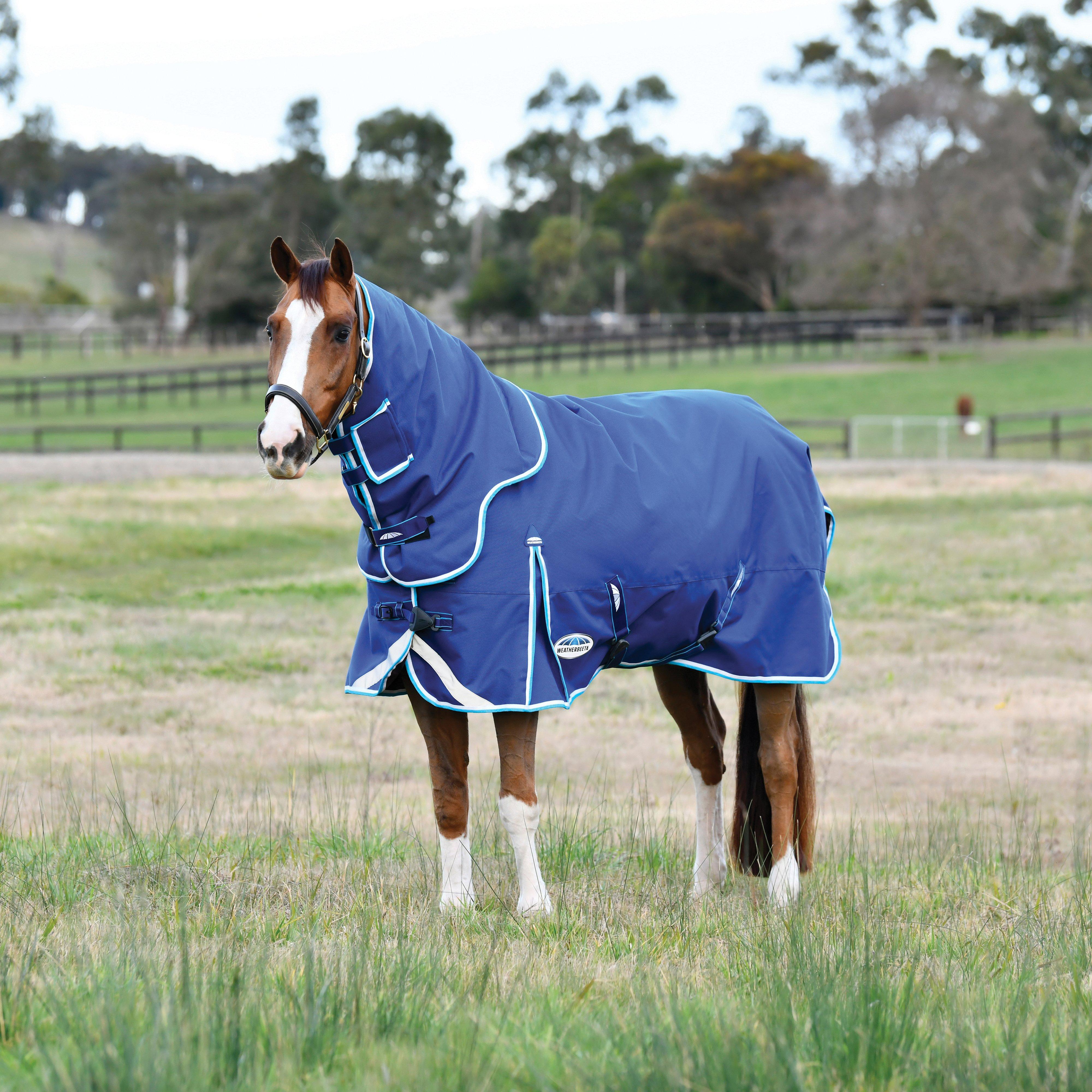 WeatherBeeta ComFiTec Ultra Hardi 220g Detach A Neck Rug, Blue