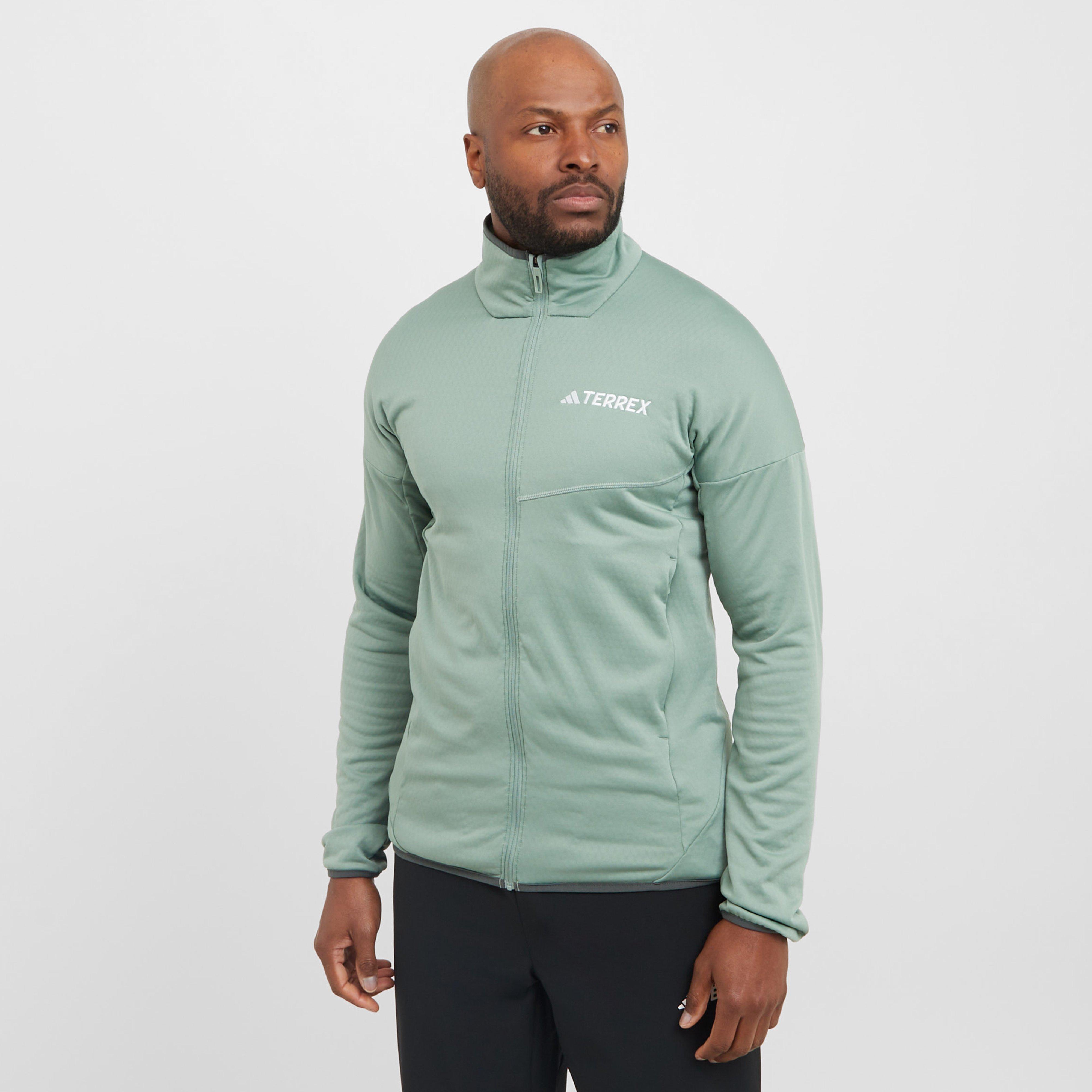 adidas Terrex Men's Xperior Climawarm Light Fleece Jacket, Green