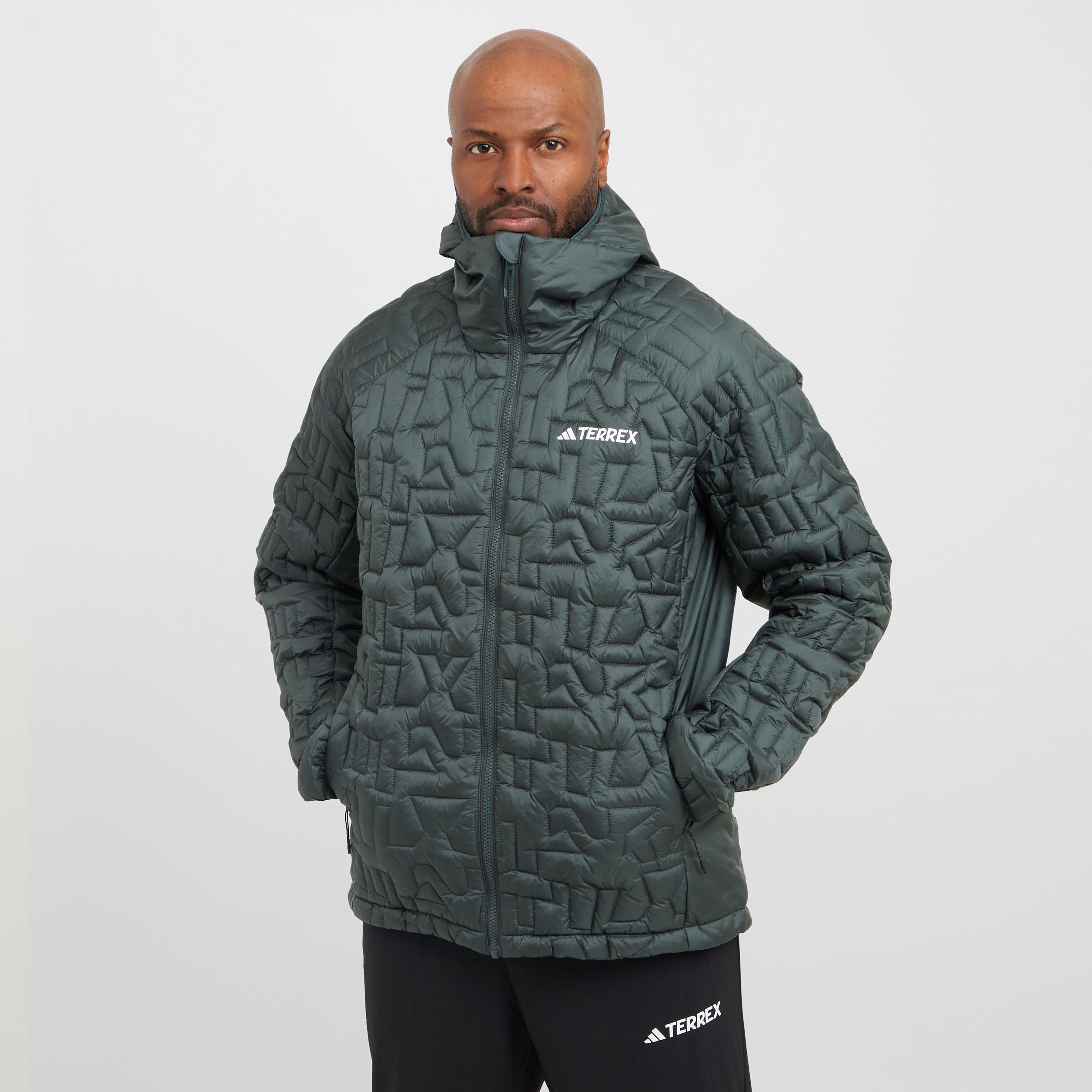 adidas Men's Xperior PrimaLoft Loose Fill Insulated Hooded Jacket, Green