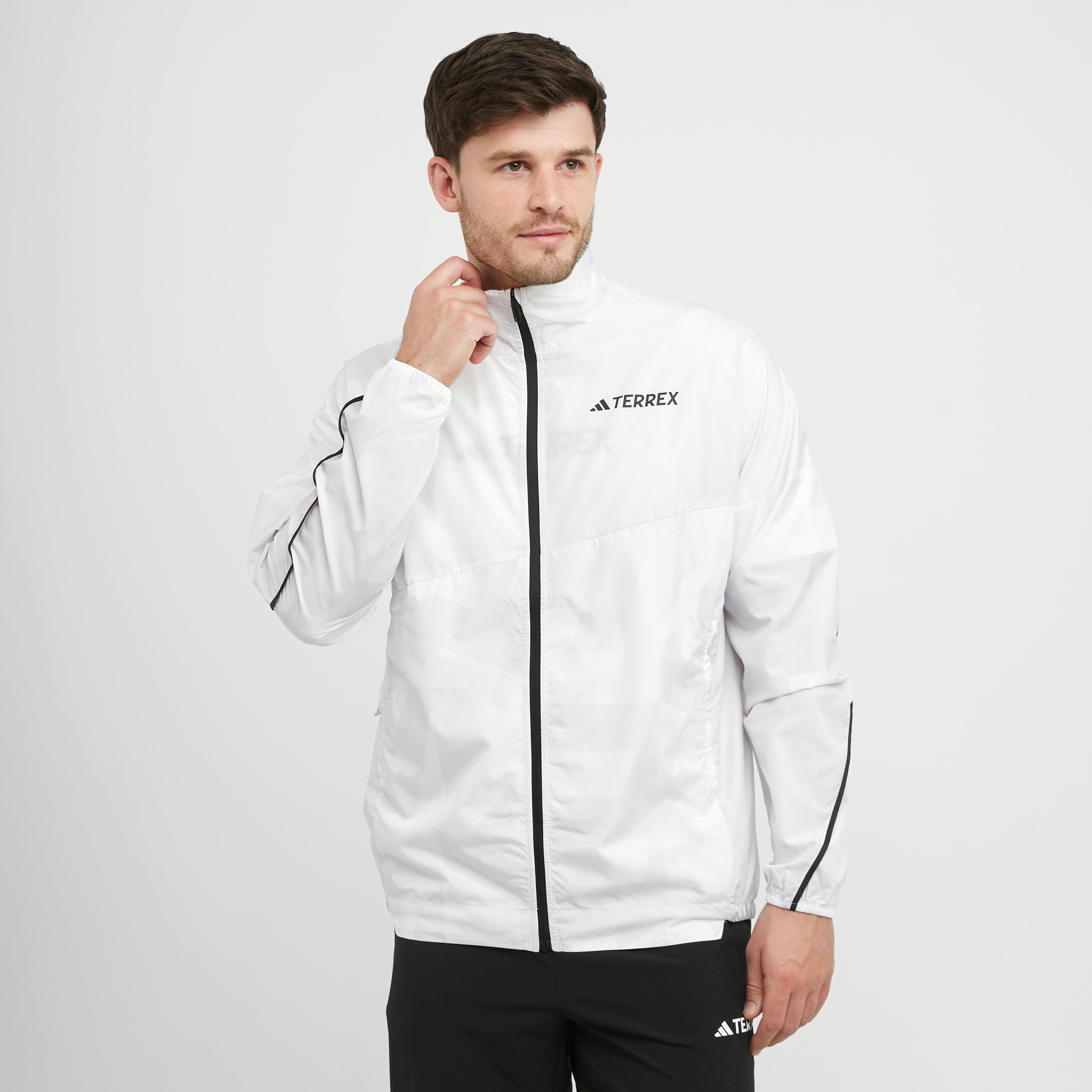adidas Terrex Men's MT Print Wind Jacket, White