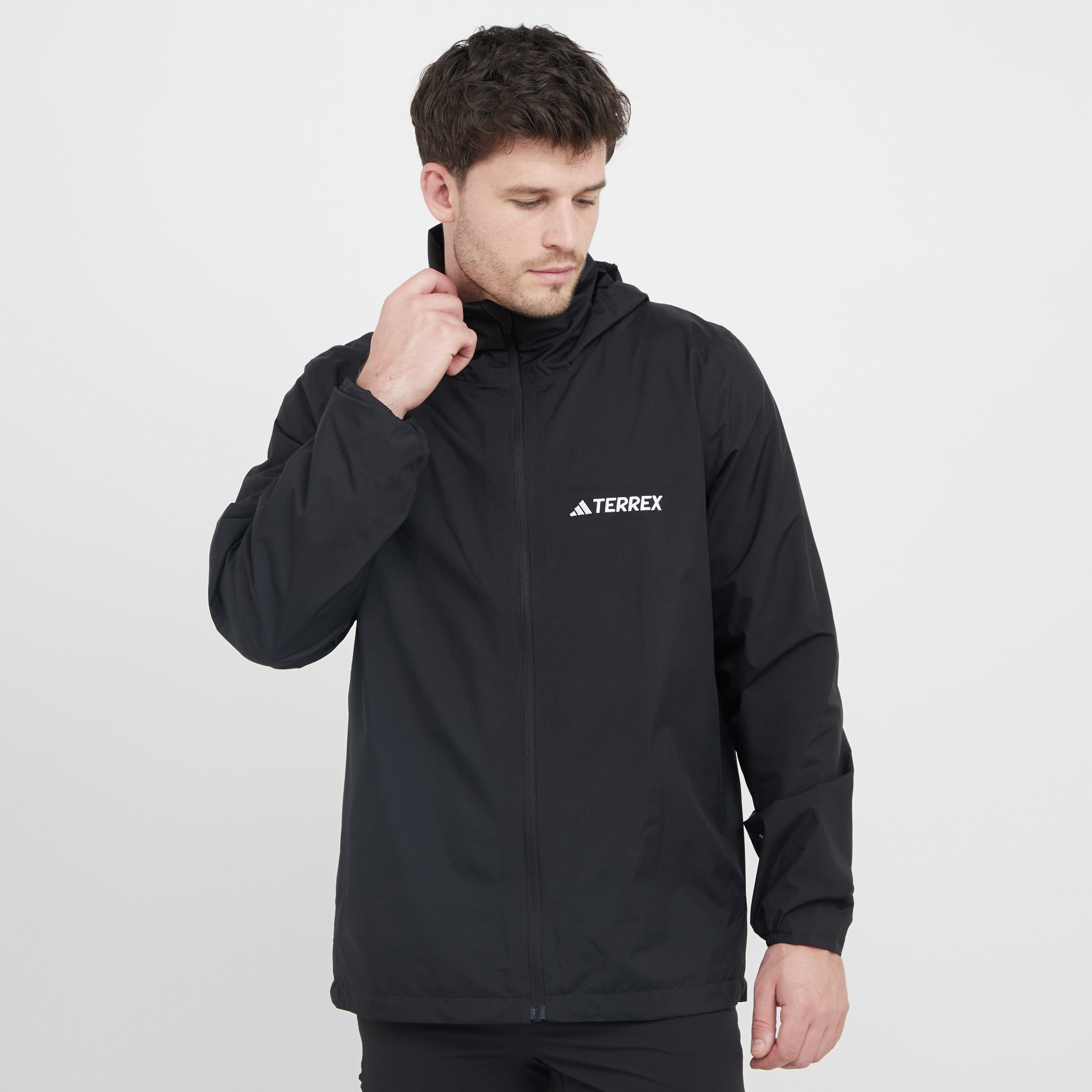 adidas Men's Multi Essentials 2L Rain Jacket, Black