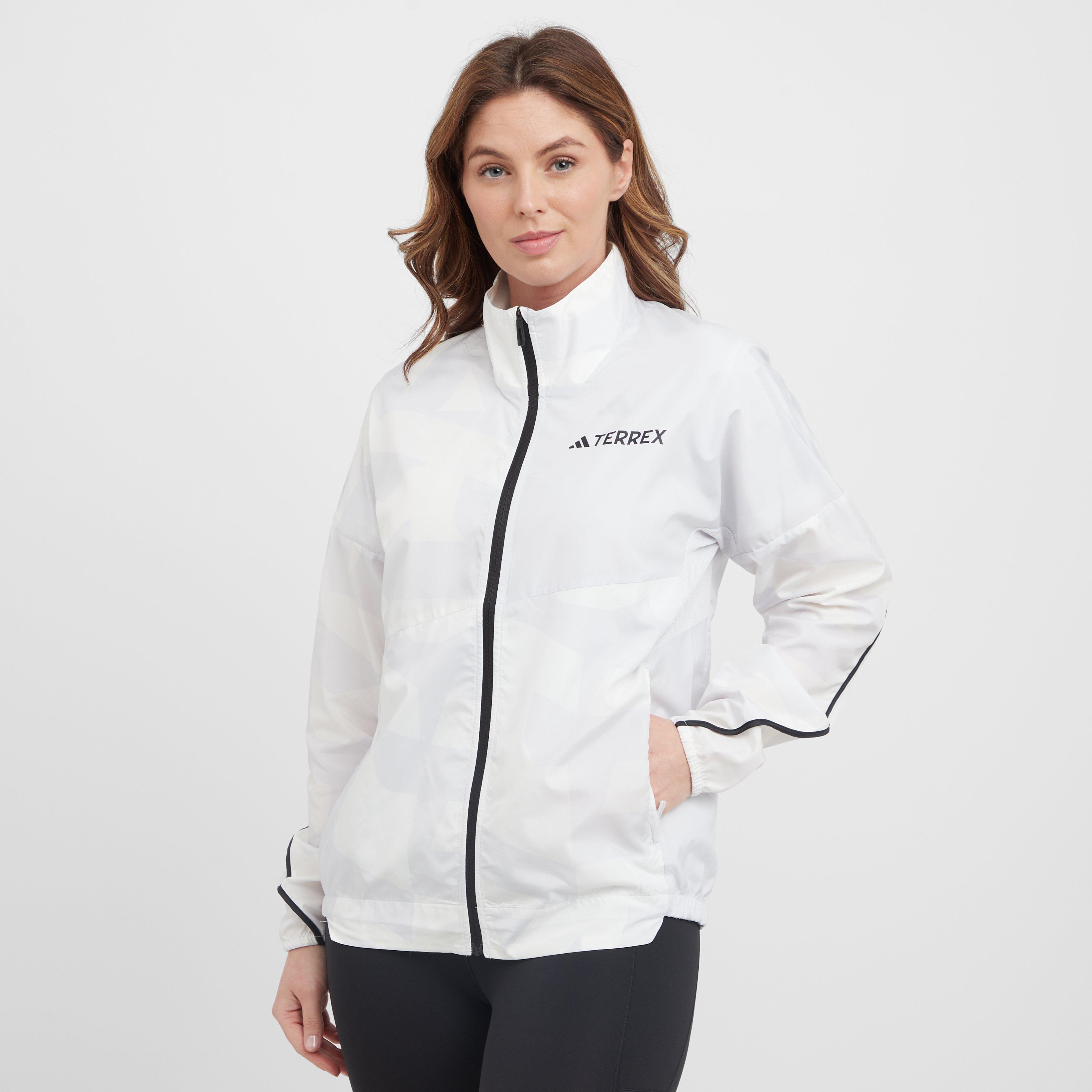 adidas Terrex Women's Multi Printed Wind Jacket, White