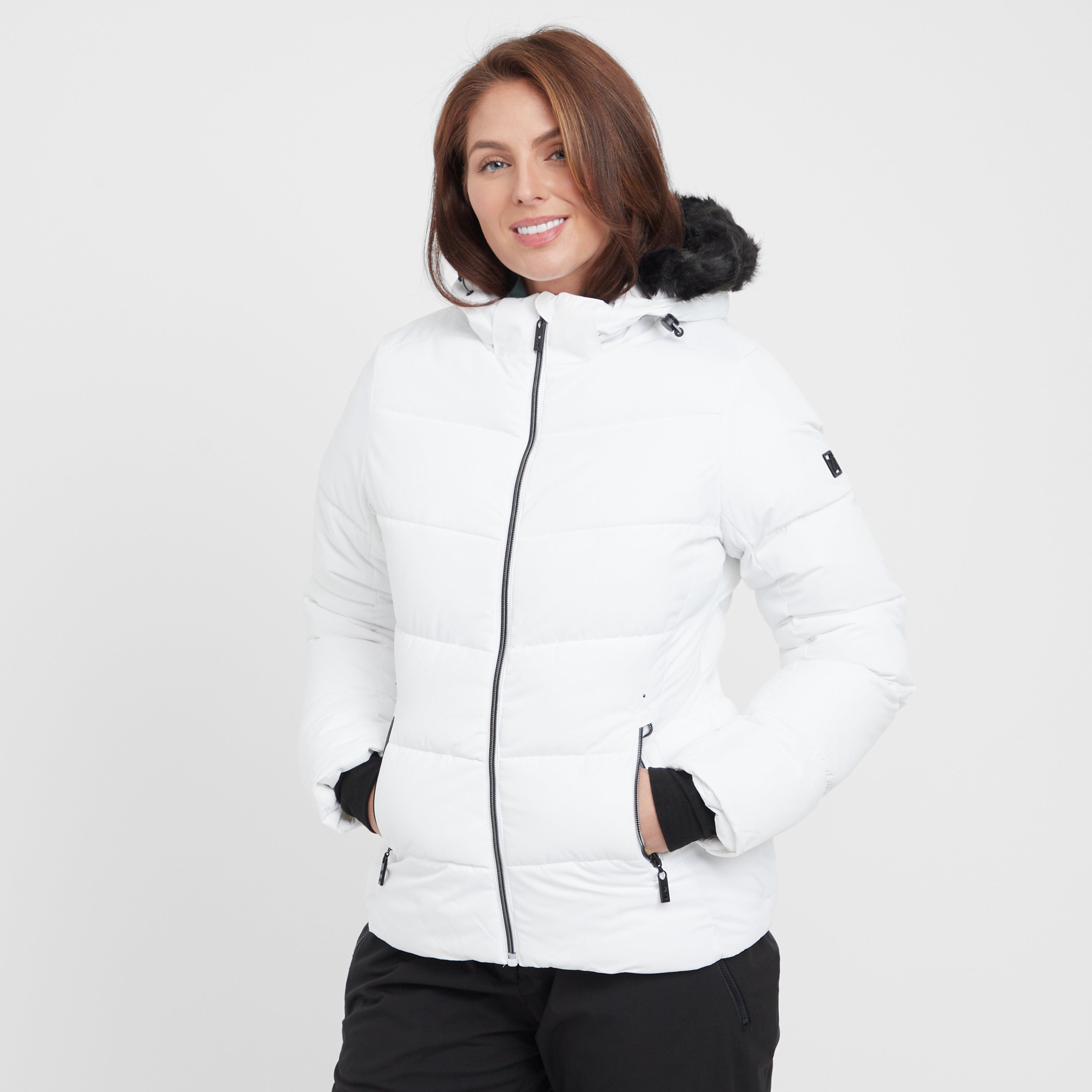 Dare 2B Women's Glamourize V Baffled Ski Jacket, White