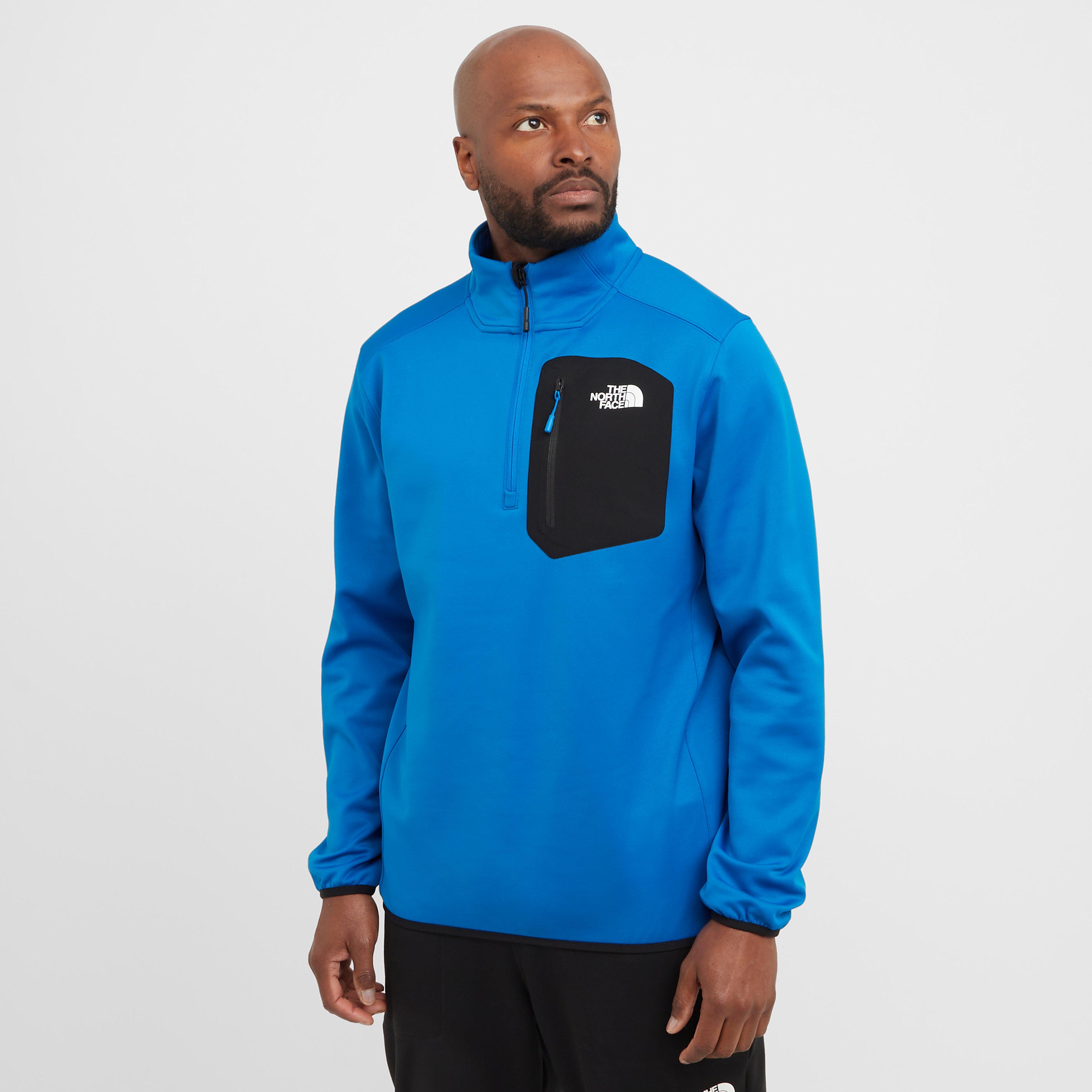 The North Face Men's Crest 1/4 Zip Fleece, Blue
