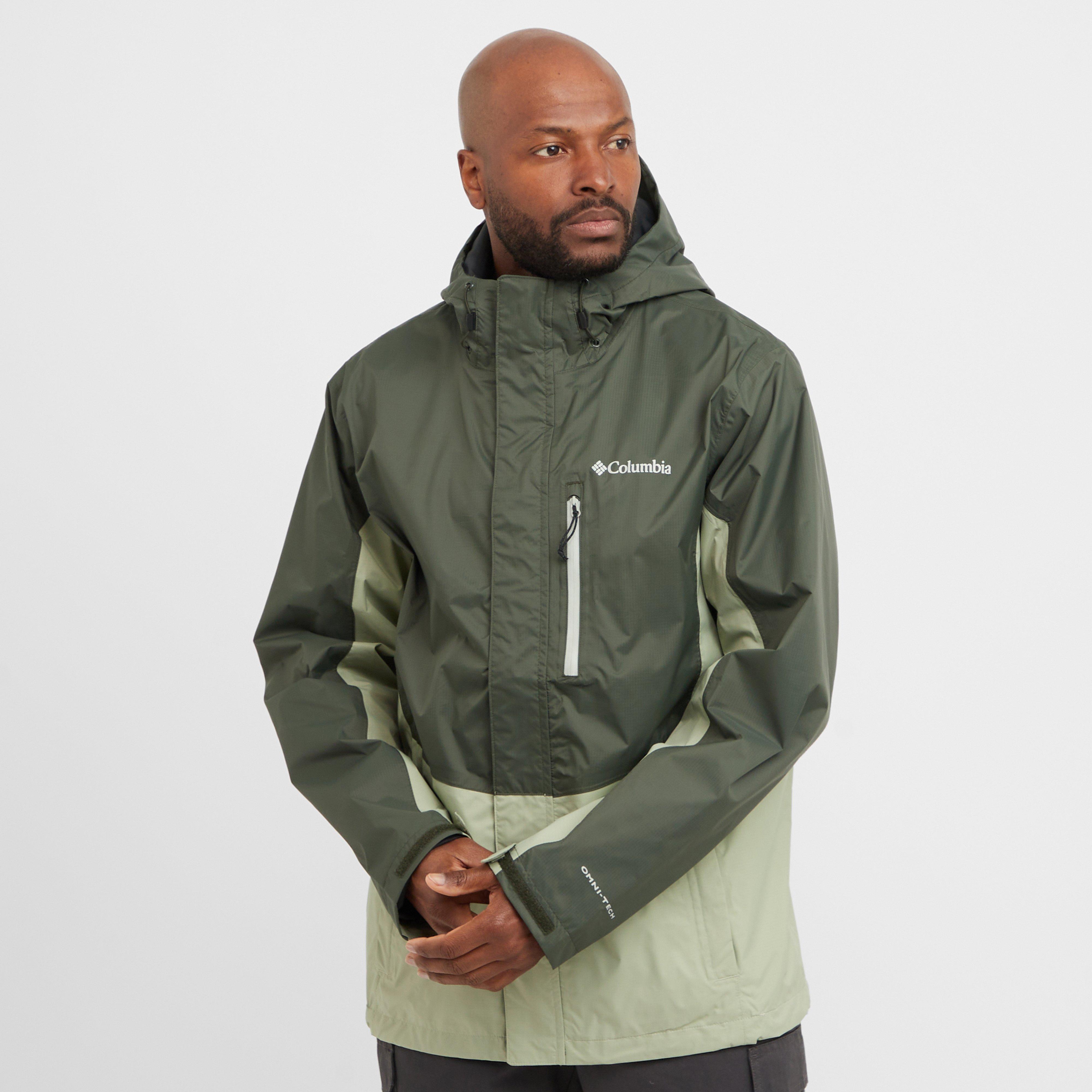 Columbia Men's Pouring Adventure II Waterproof Jacket, Green