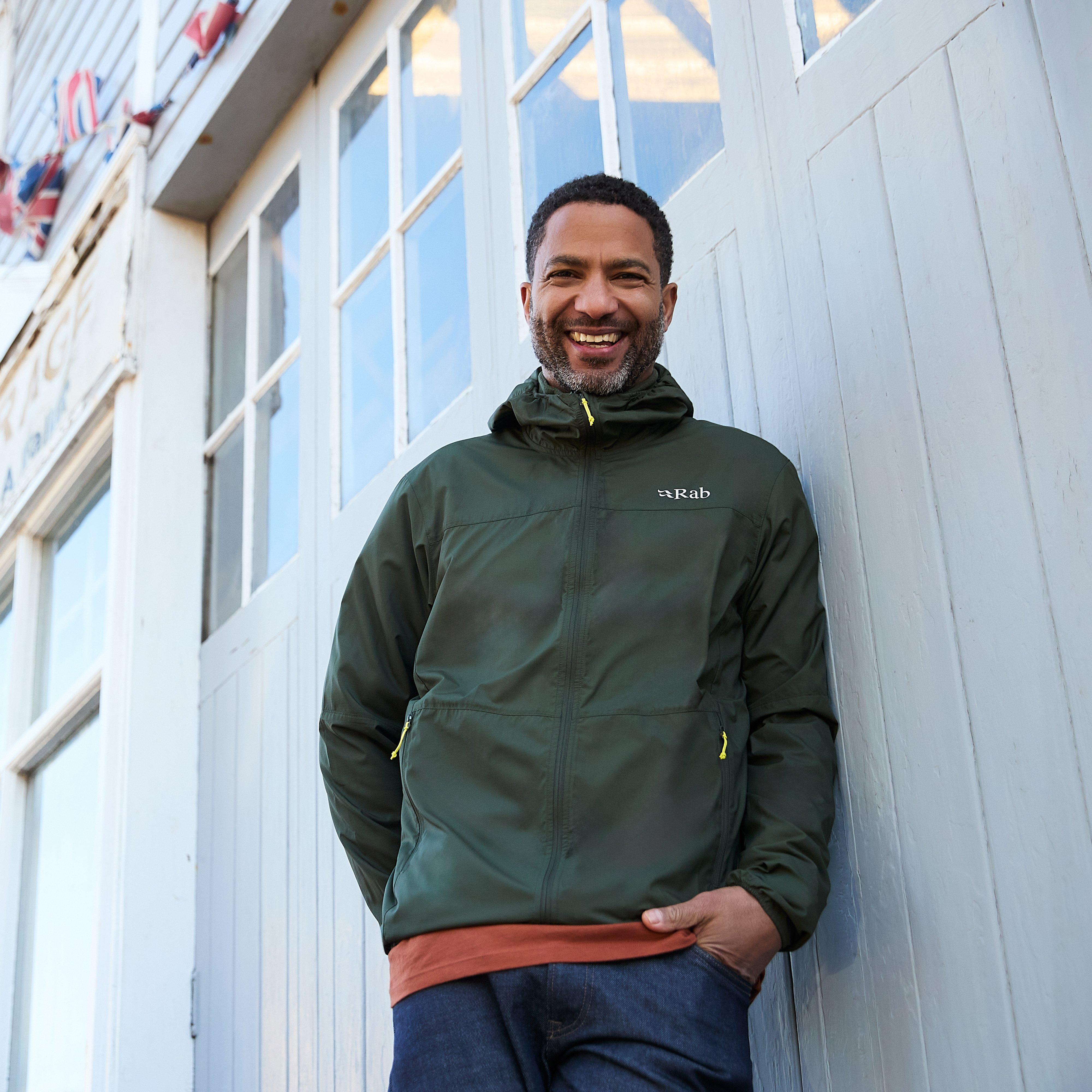 Rab Men's Windgather Hooded Jacket, Khaki