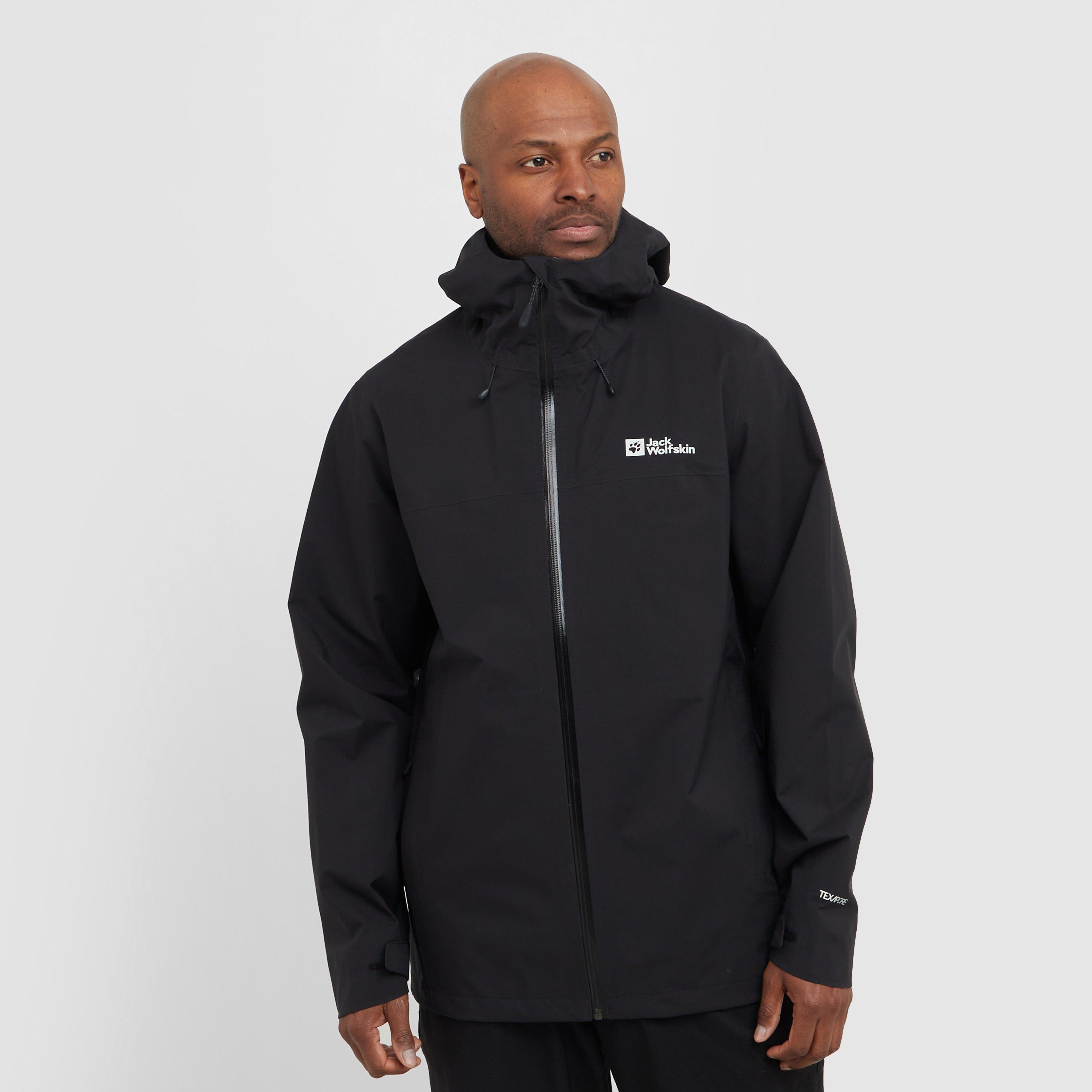 Jack Wolfskin Men's Highest Peak 3L Jacket, Black