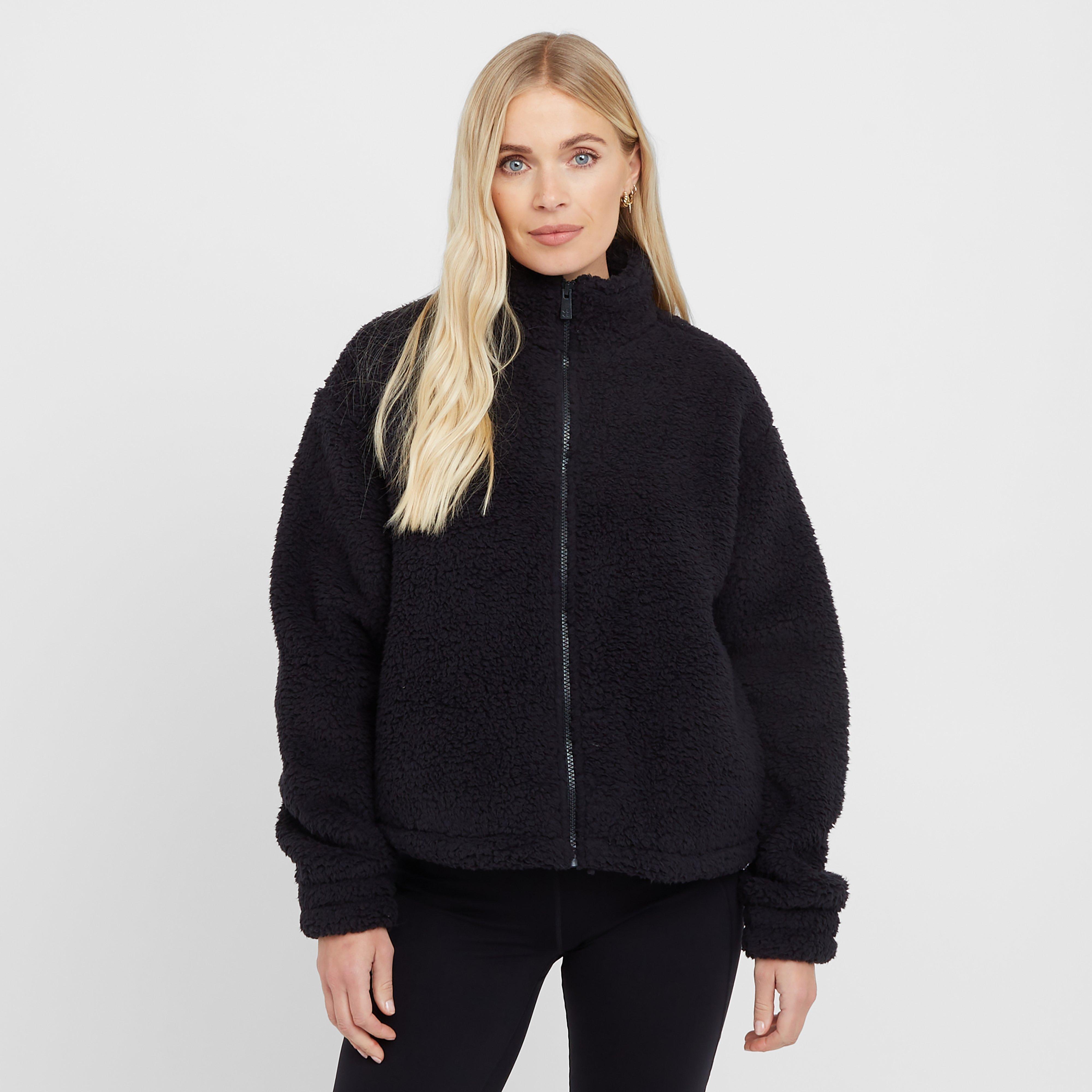 SWEATY BETTY Women's Canyon Zip-Up Fleece, Black