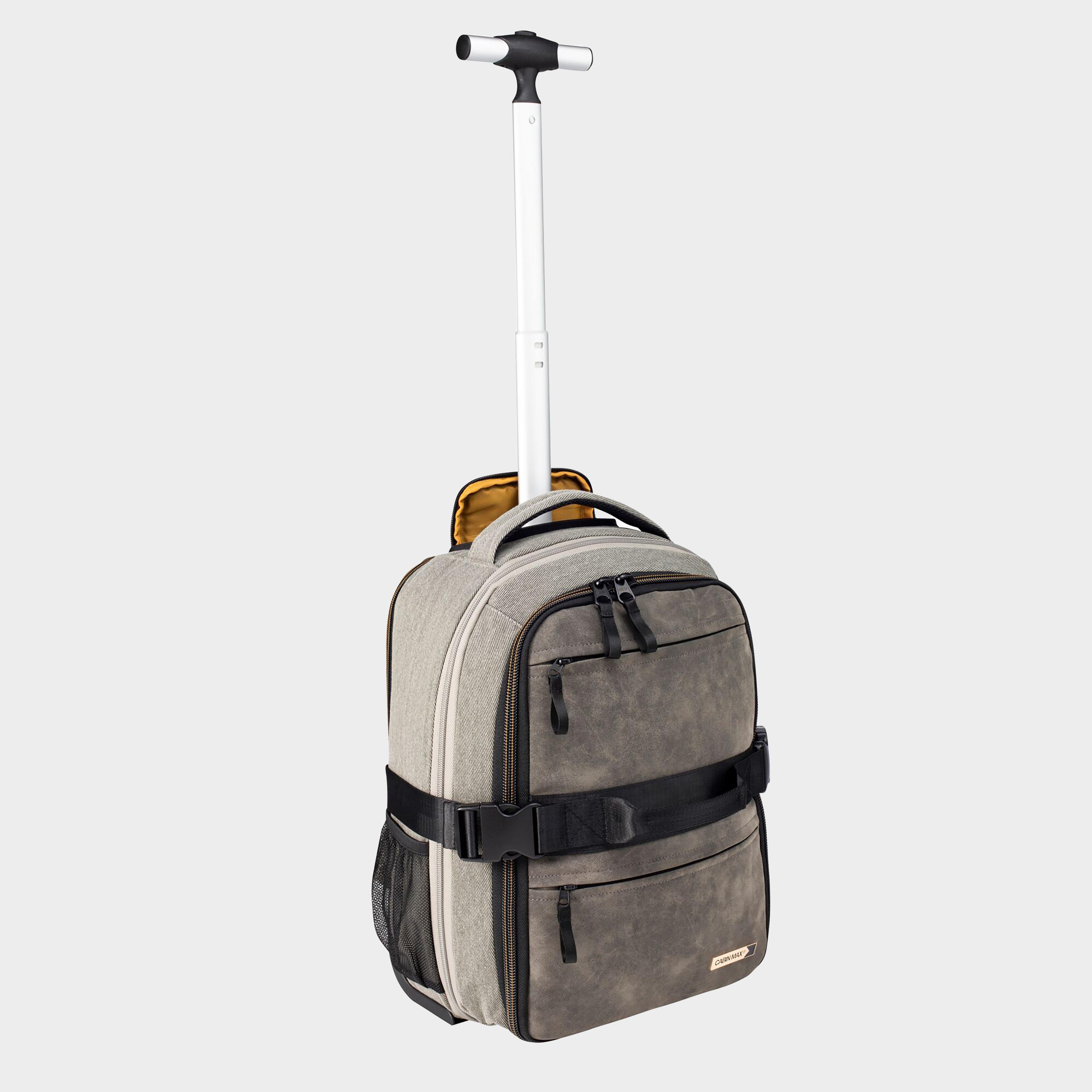 Cabin Max Evos Expandable Hybrid Travel Bag / Trolley - 40x30x20 > 40x30x15 Cm, Grey