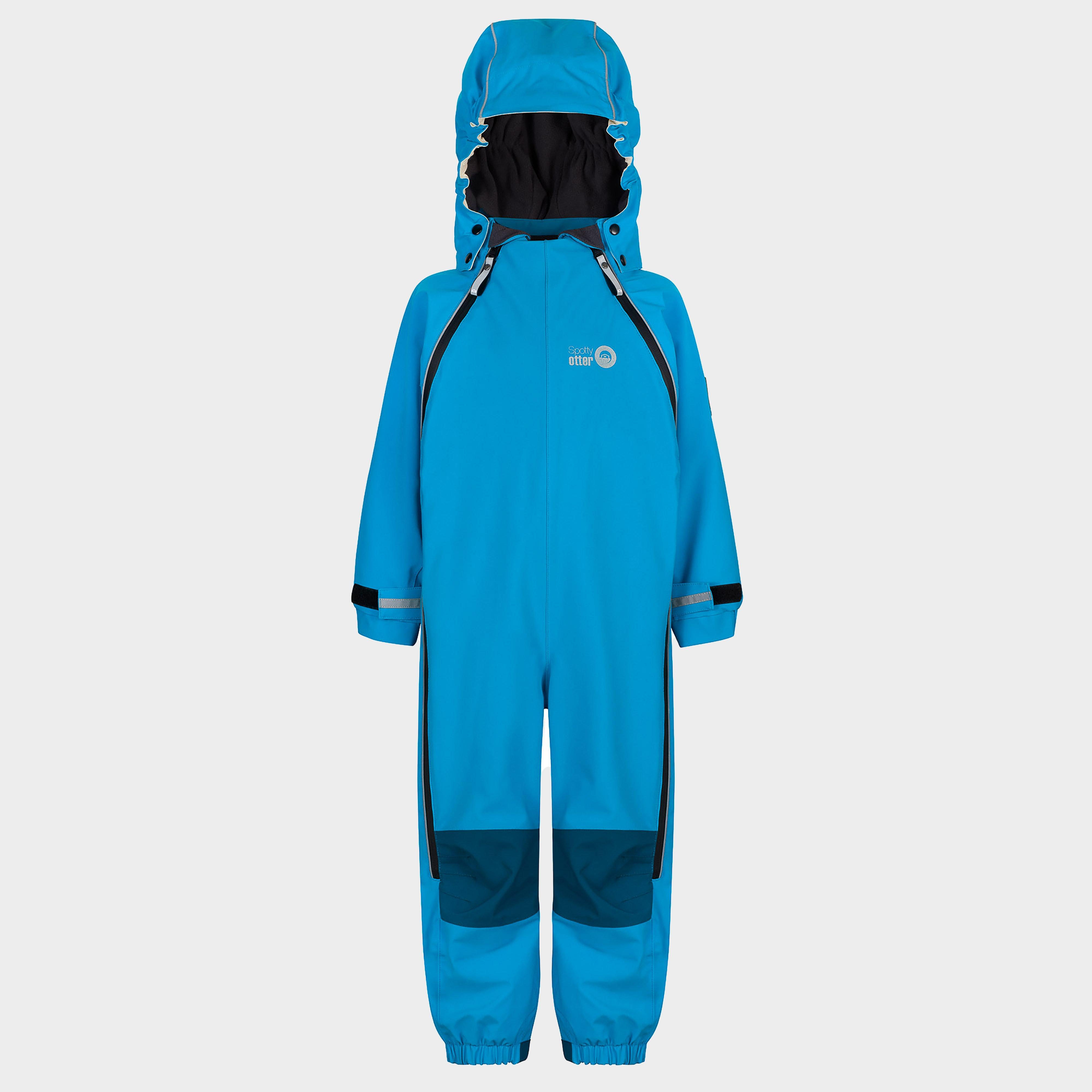 Spotty otter Kids' Patrol Fleece Lined Waterproof Suit, Blue