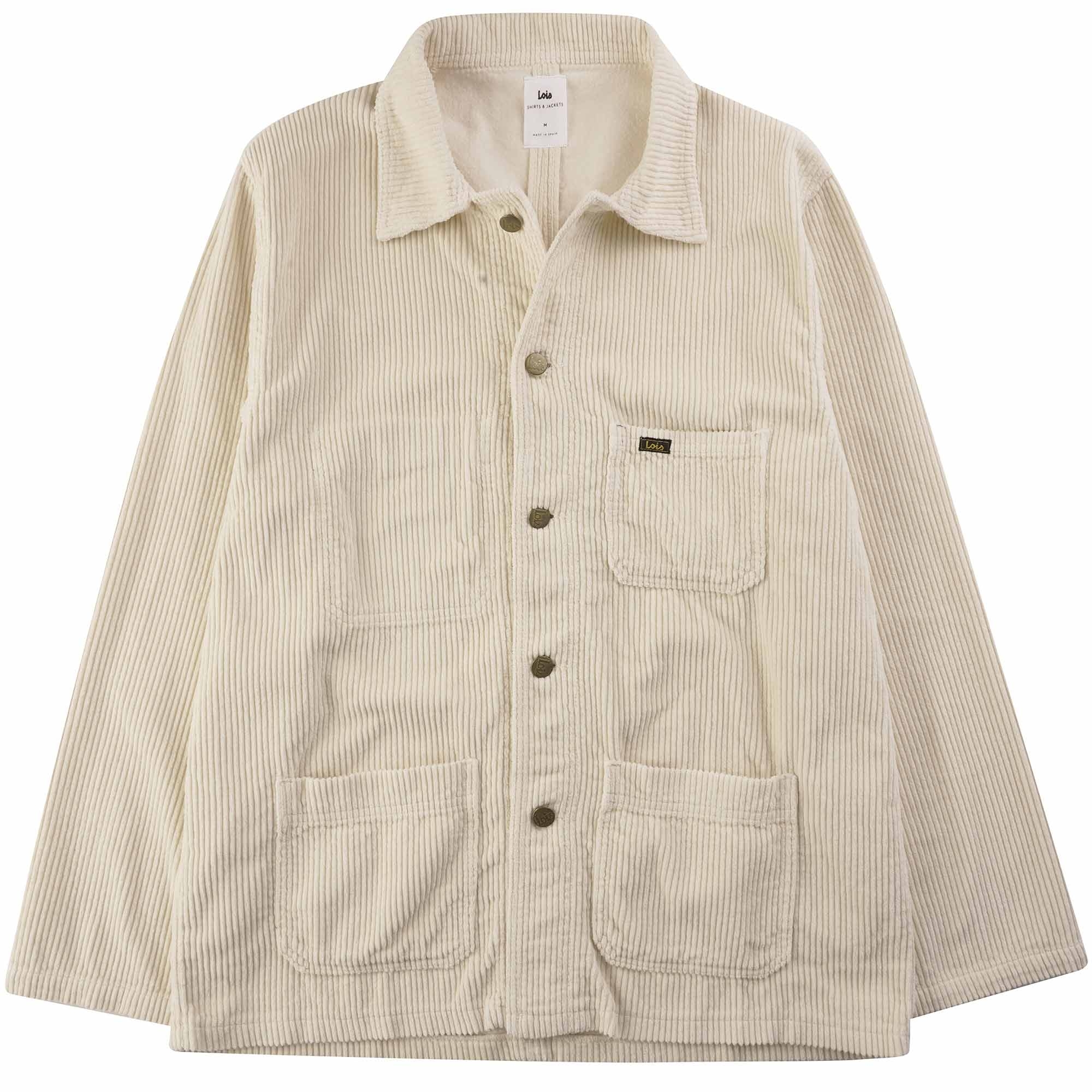 French Jumbo Corduroy Jacket - Ecru