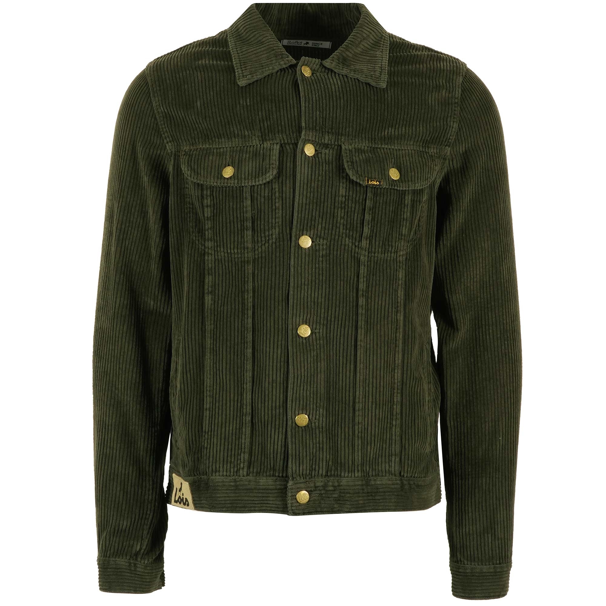 Tejana Jumbo Cord Jacket - Olive Green