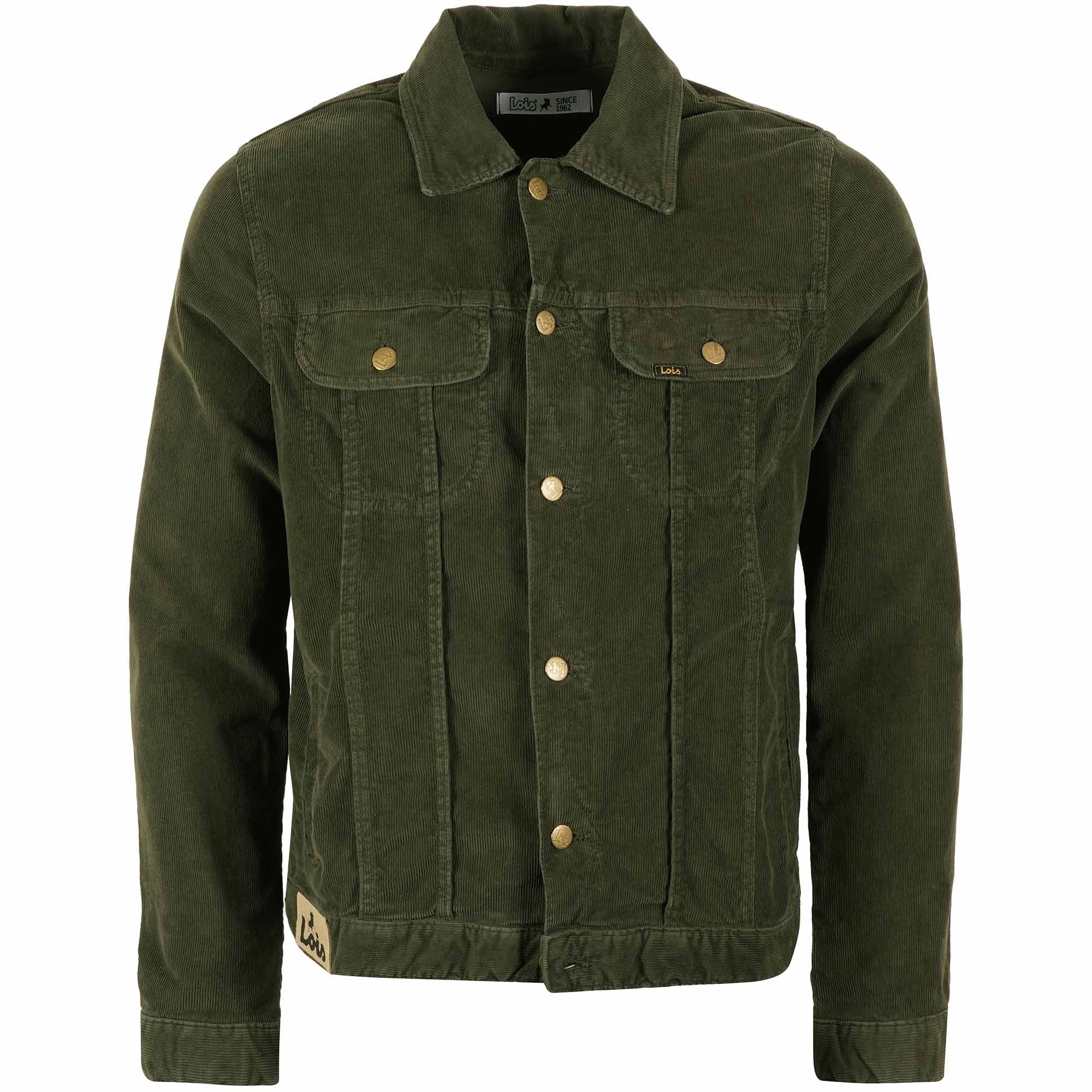 Tejana Thin Cord Jacket - Green Olive