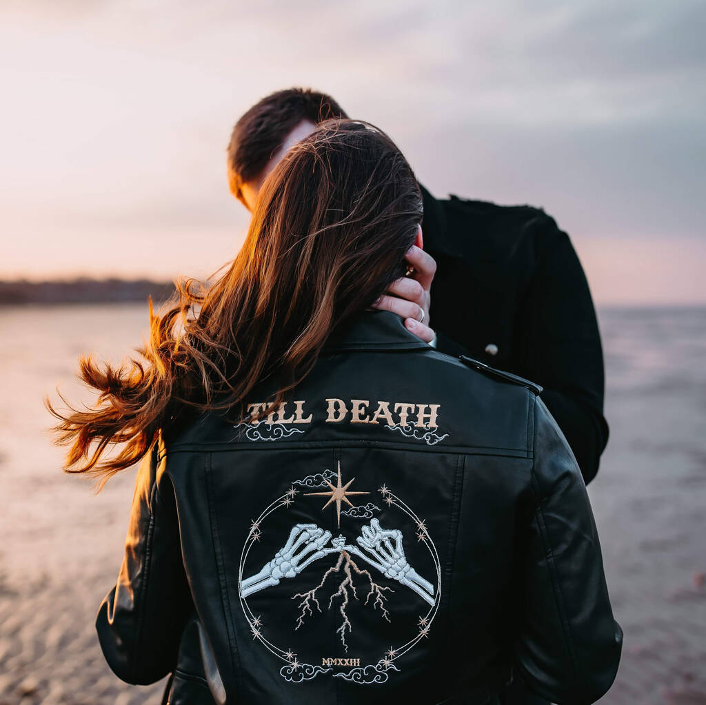Till Death Gothic Bridal Jacket, Black